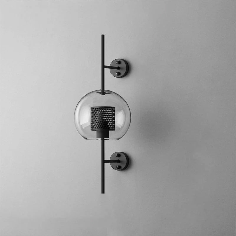 Chiswick Glass Wall Lamp - Modern LED Sconce Light for Living Room, Bedroom, and Hallway - Elegant Home Decor Lighting Fixture