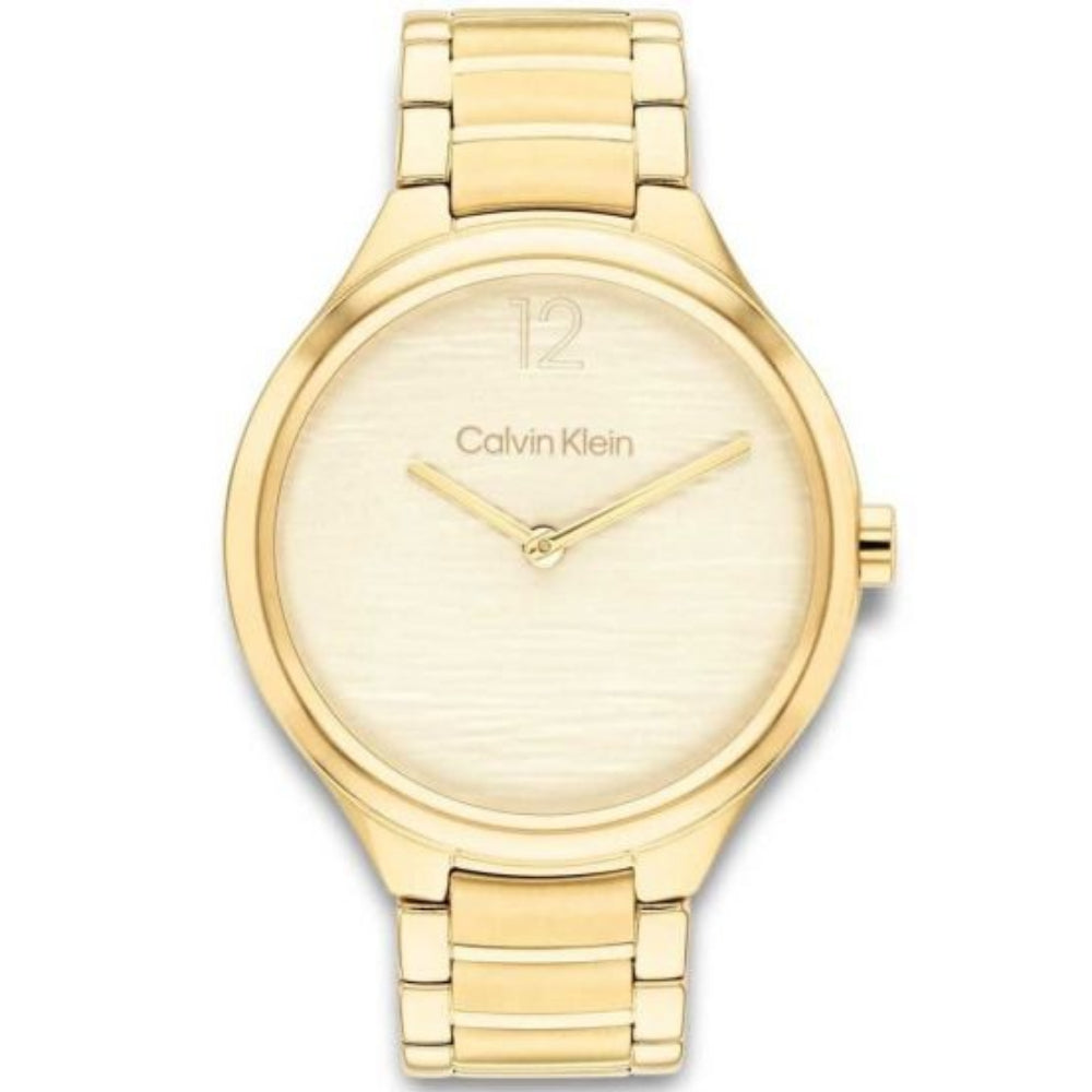Calvin Klein Delight Gold Ladies Watch 25100048 - Elegant Women's Fashion Watch for Everyday Wear & Special Occasions