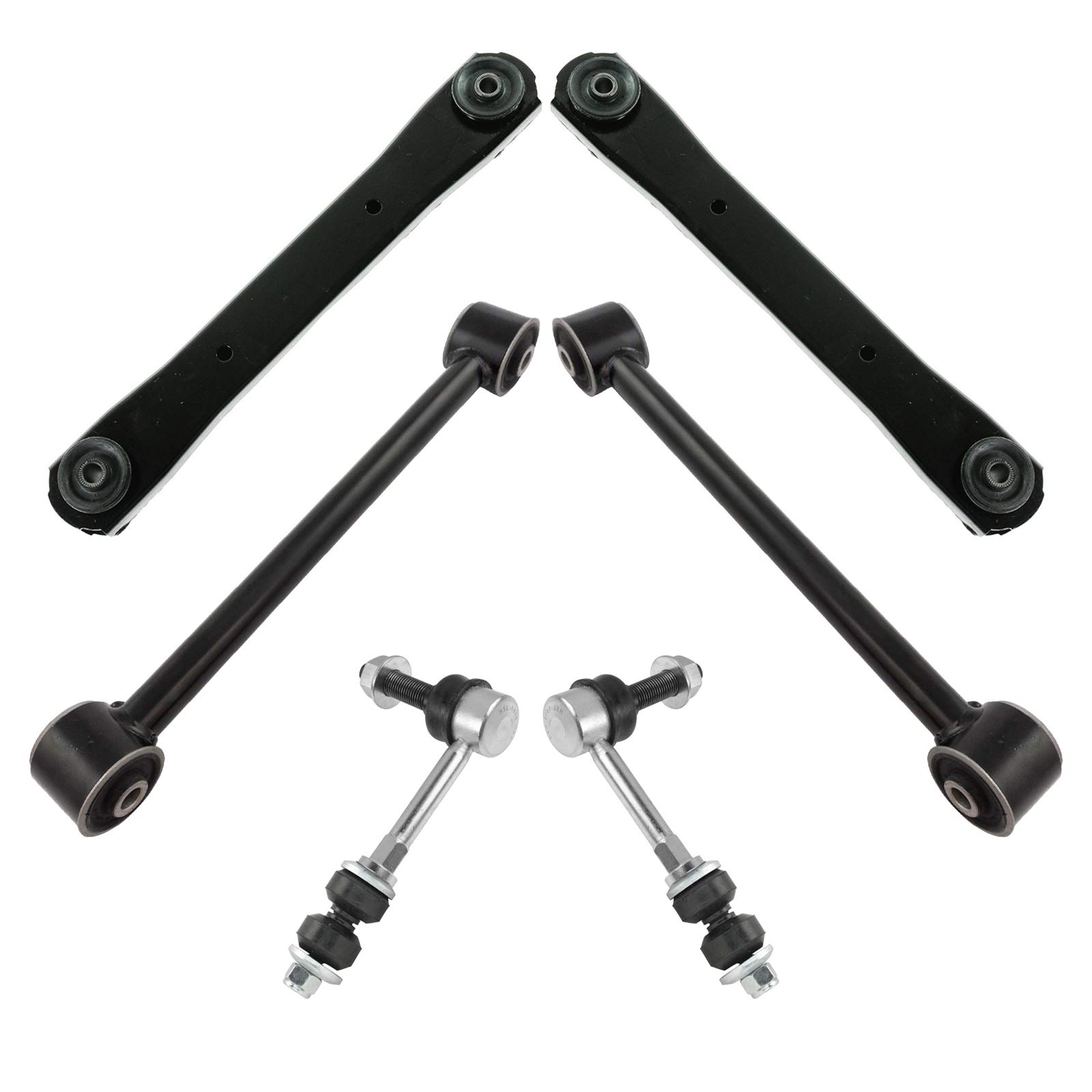 Ram Mega Cab 6-Piece Suspension Kit - Upper & Lower Control Arms, Sway Bar Links - Heavy Duty Replacement Parts for Smooth Ride & Off-Road Performance - Ideal for Truck Maintenance, Towing & Rough Terrain Driving