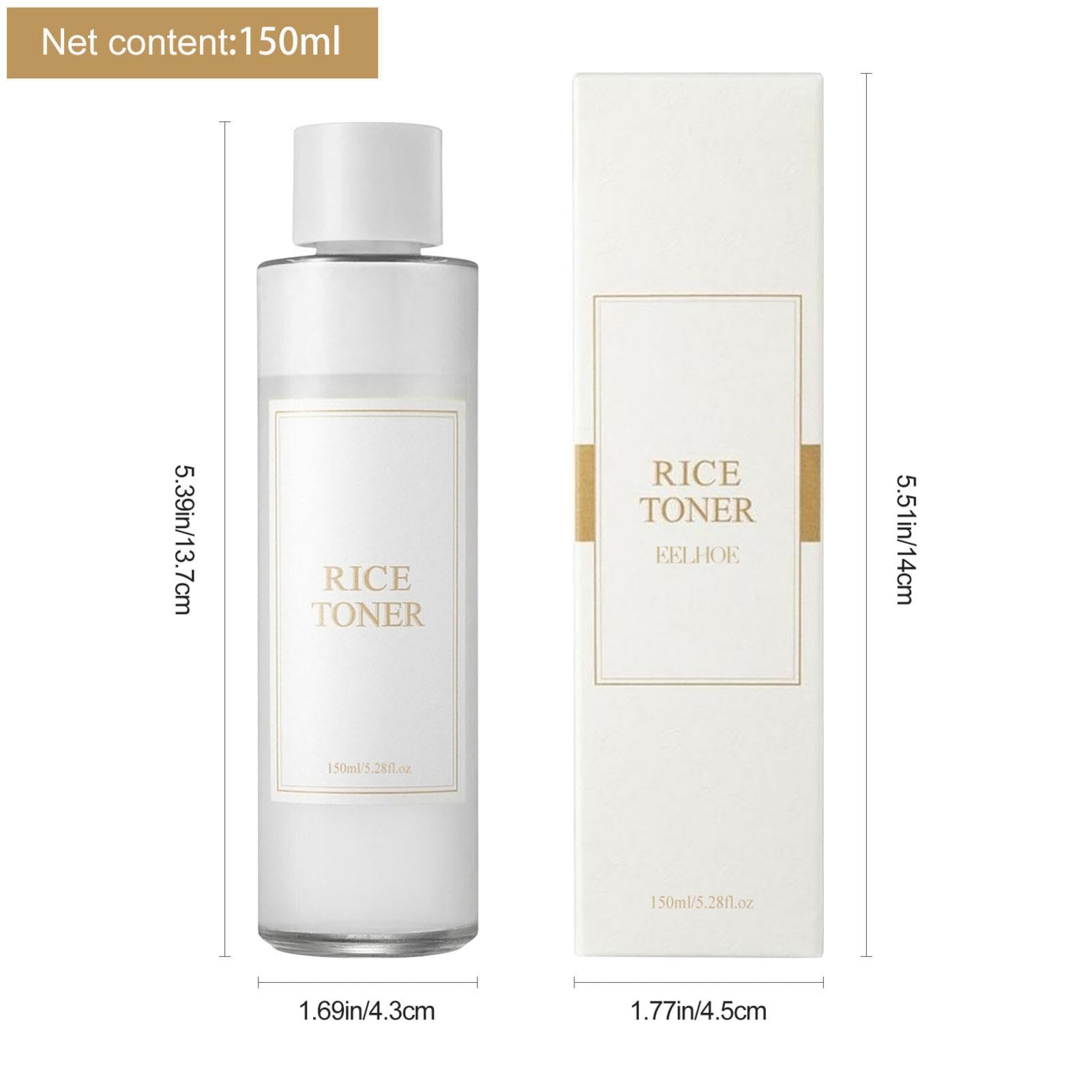 Korean Rice Toner for Face - 150ml Hydrating & Brightening Skincare | Natural Rice Extract Toner for Deep Moisture & Radiance | Perfect for Dry, Dull Skin & Daily Korean Beauty Routine