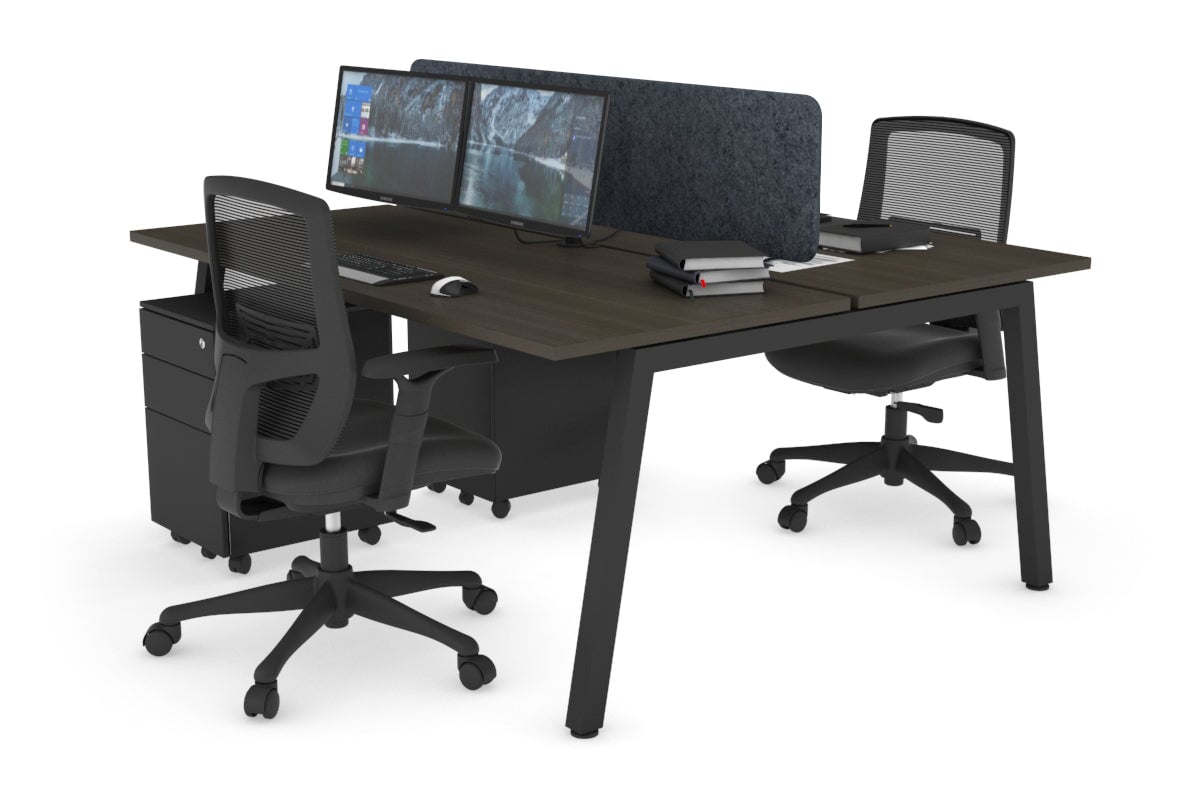 2-Person Office Workstation Desk - 1800L x 700W Dimensions - Perfect for Shared Workspaces & Collaborative Office Environments