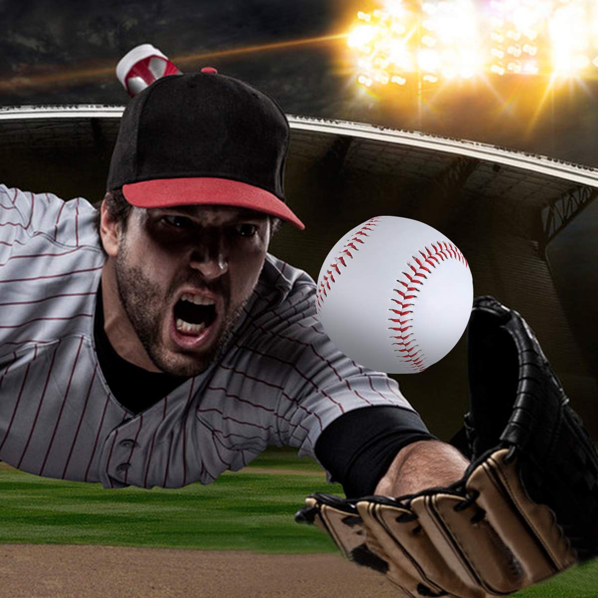 Official League 12-Pack Baseballs - 9 Inch Practice Training Balls for Youth & Adult Players | Unmarked Autograph Baseballs (One Dozen) | Perfect for Recreational Games, Team Practice & Collecting