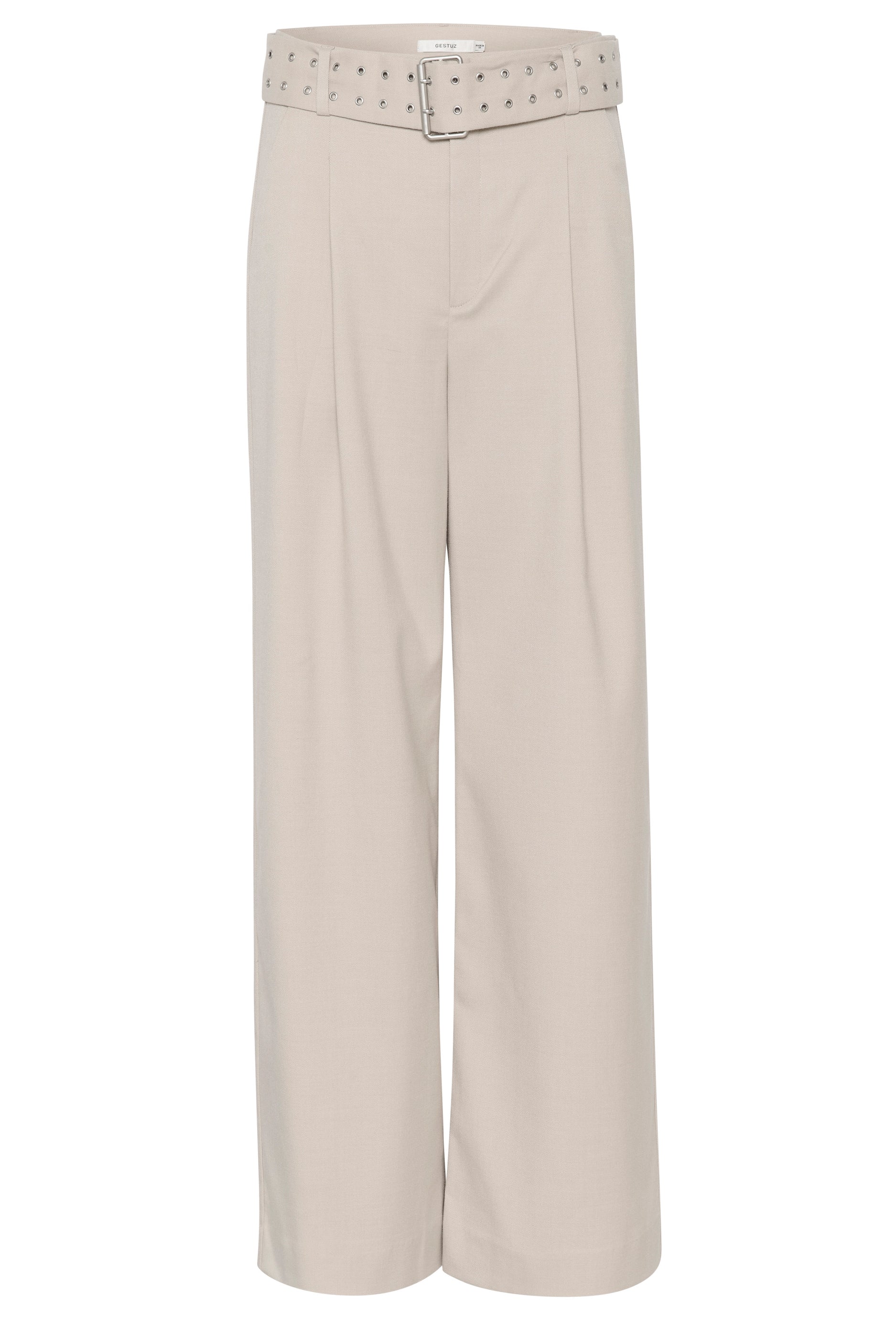 Gestuz Editha High Waisted Wide Leg Pants - Women's Casual Linen Trousers for Summer & Travel | Perfect for Beach, Office & Everyday Wear
