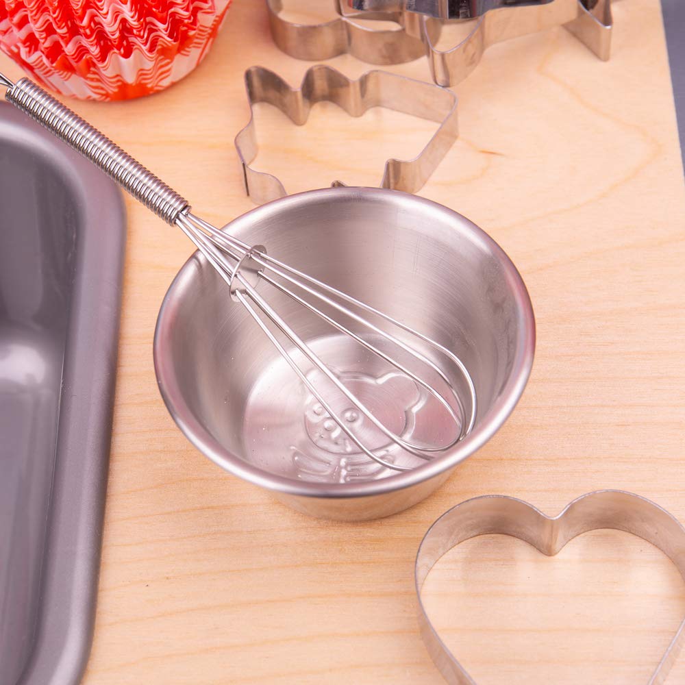 Bigjigs Toys Young Chefs Baking Set for Kids - Pretend Play Kitchen Accessories, Wooden Cake & Cookie Baking Toys | Perfect for Role Play, Birthday Gifts & Early Learning Activities