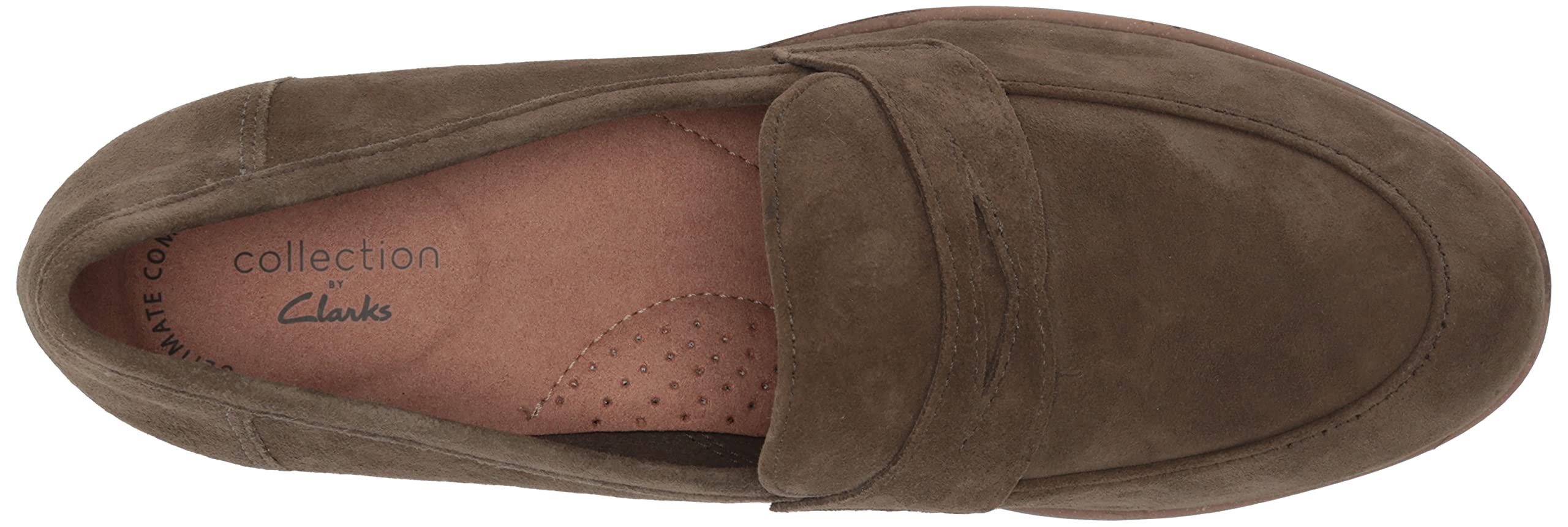 Clarks Women's Trish Rose Loafer - Comfortable Slip-On Shoes for Work, Travel & Casual Wear | Genuine Leather & Cushioned Footbed