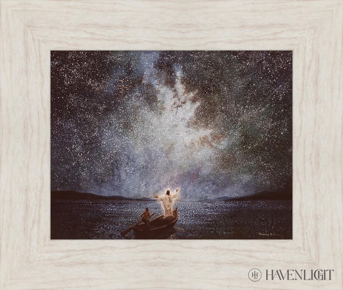 Calm And Stars By Yongsung Kim - Beautiful Celestial Wall Art for Home & Office Decor - Perfect for Bedroom, Living Room, Meditation Space