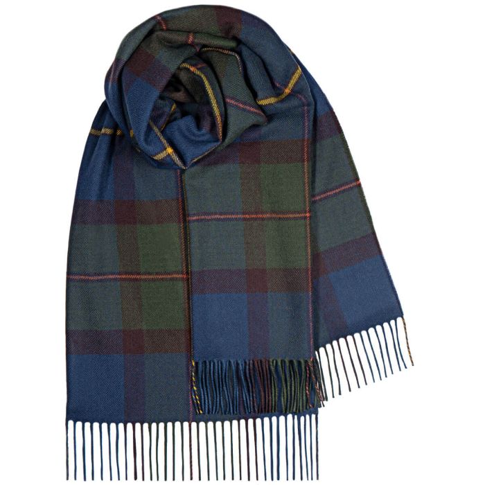 Bobbie MacLeod of Harris Antique Tartan Lambswool Stole - Premium Scottish Wool Shawl for Women, Classic Tartan Pattern, Warm Winter Wrap - Perfect for Weddings, Parties & Cold Weather Fashion