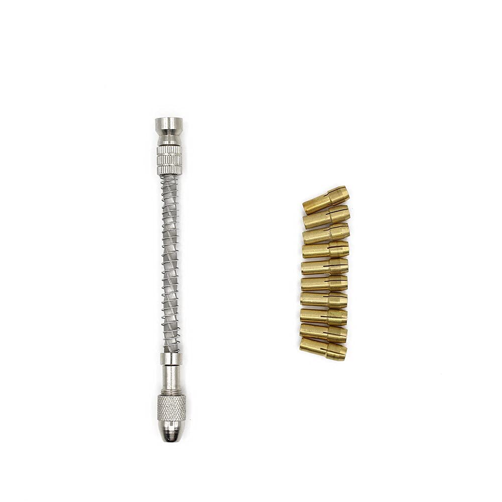 High-Quality Spiral Hand Drill Bits for Woodworking - Manual Wire Twisting Tool for Jewelry, Watch Repair & Beading - Perfect for DIY Crafts, Watchmaking & Wood Drilling Projects (ZM56)