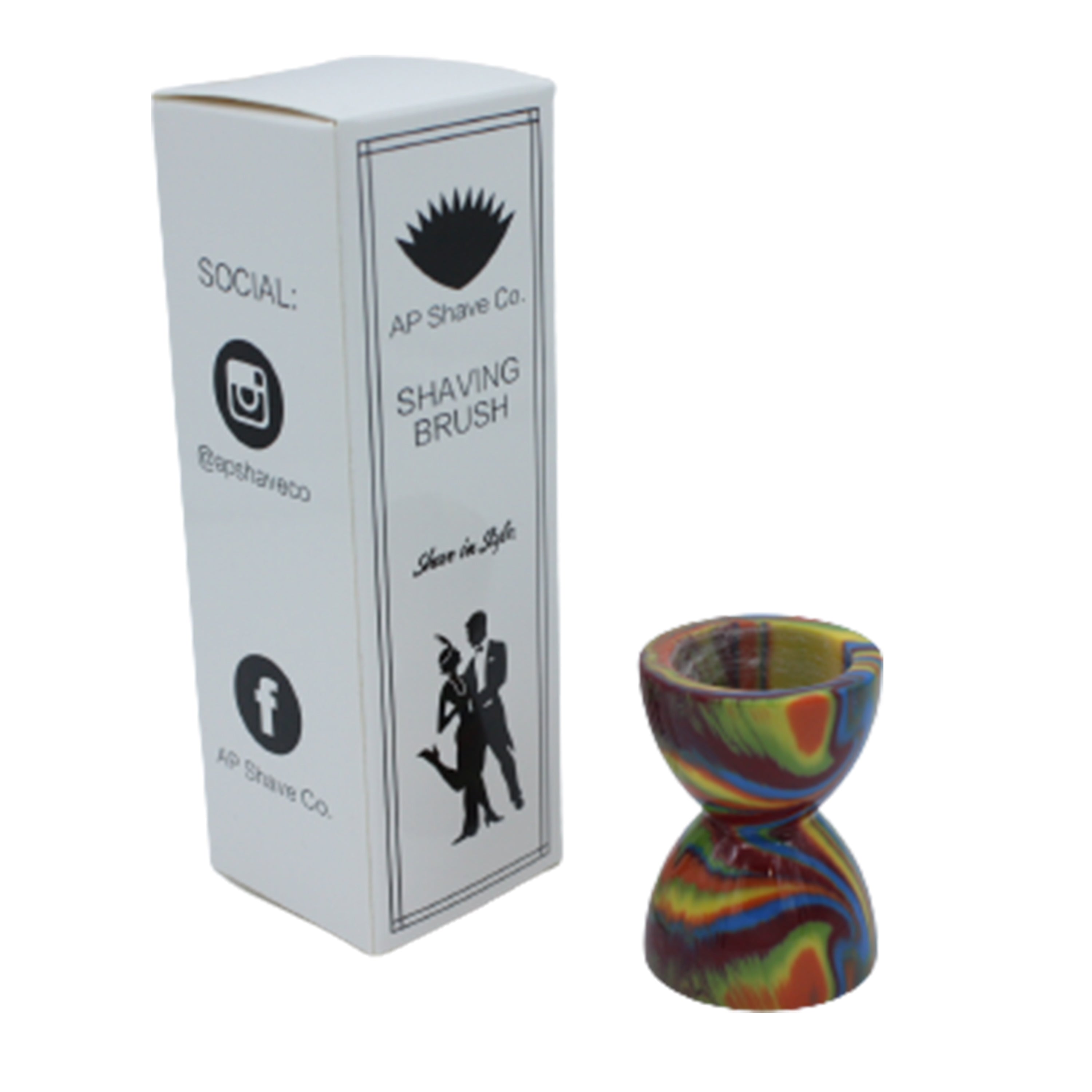 Premium Handcrafted Disco Shaving Brush Handle - Fits 24mm & 26mm Knots - Perfect for Wet Shaving & Grooming Gifts for Men