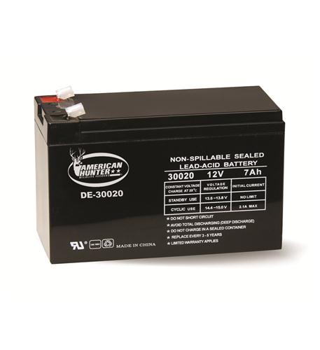 12V 7Ah Rechargeable Battery - High Performance Power Supply for GSM Devices (Model DE 30020) - Perfect for Security Systems, Emergency Lighting & Backup Power Solutions