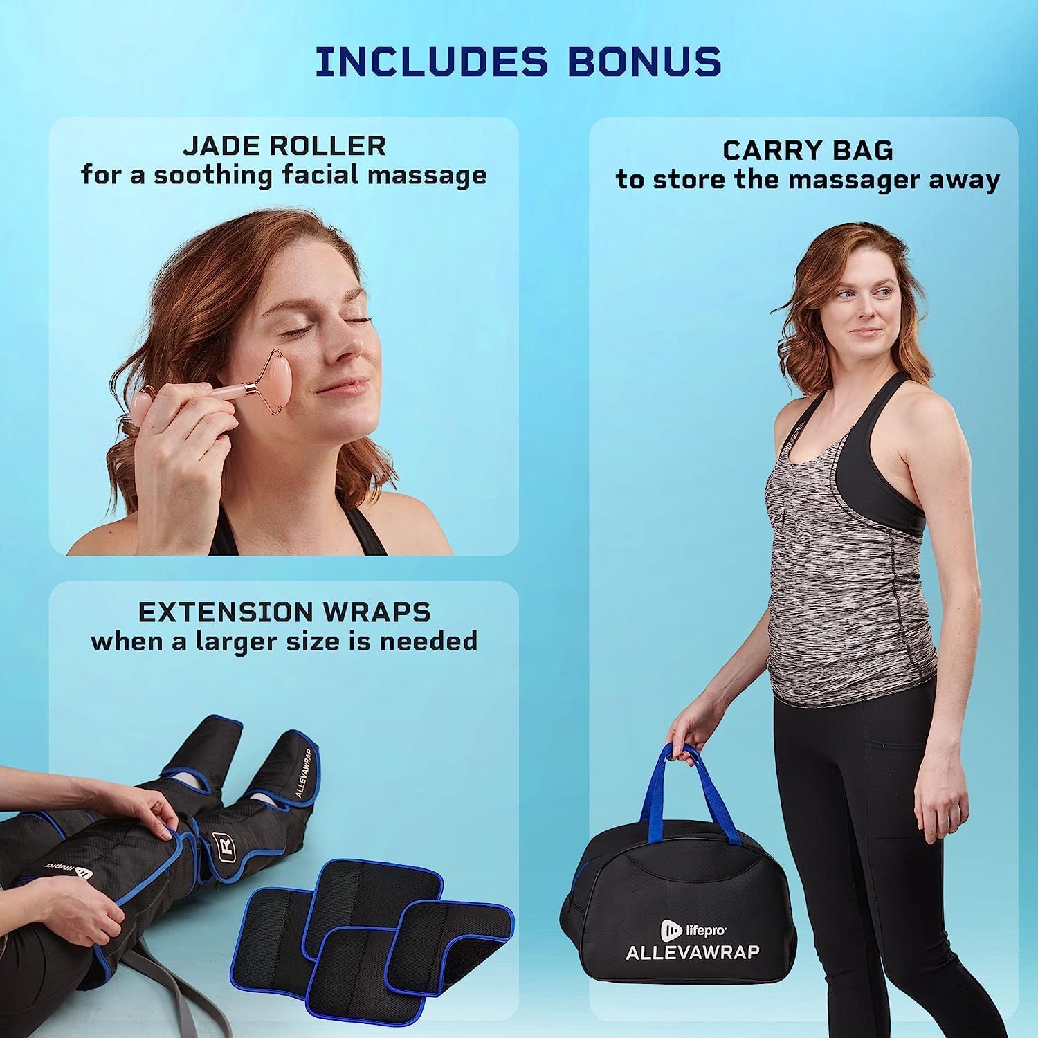 LifePro Leg Massager for Circulation and Pain Relief - Certified Leg Compression Massage Boots with Heat Therapy, Foot & Calf Massager, Recovery Machine with 5 Modes & 2 Extension Wraps - Ideal for Athletes, Office Workers & Post-Surgery Recovery