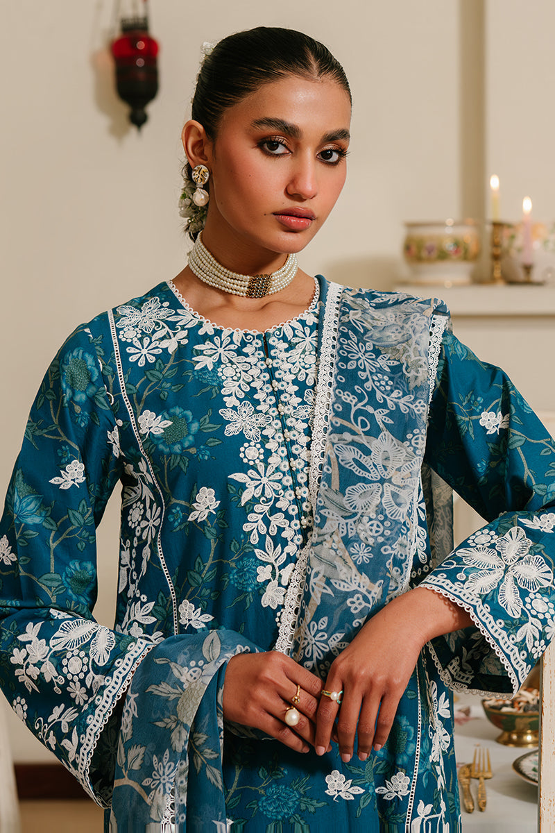 ICE BLOOM 3-Piece Embroidered Lawn Suit for Women - Floral Summer Outfit for Casual Wear & Special Occasions
