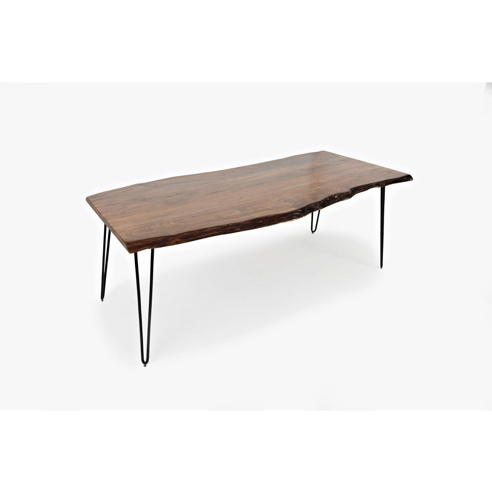 Nature's Edge Solid Wood Dining Table - Rustic Farmhouse Style for Kitchen & Dining Room - Perfect for Family Gatherings & Dinner Parties