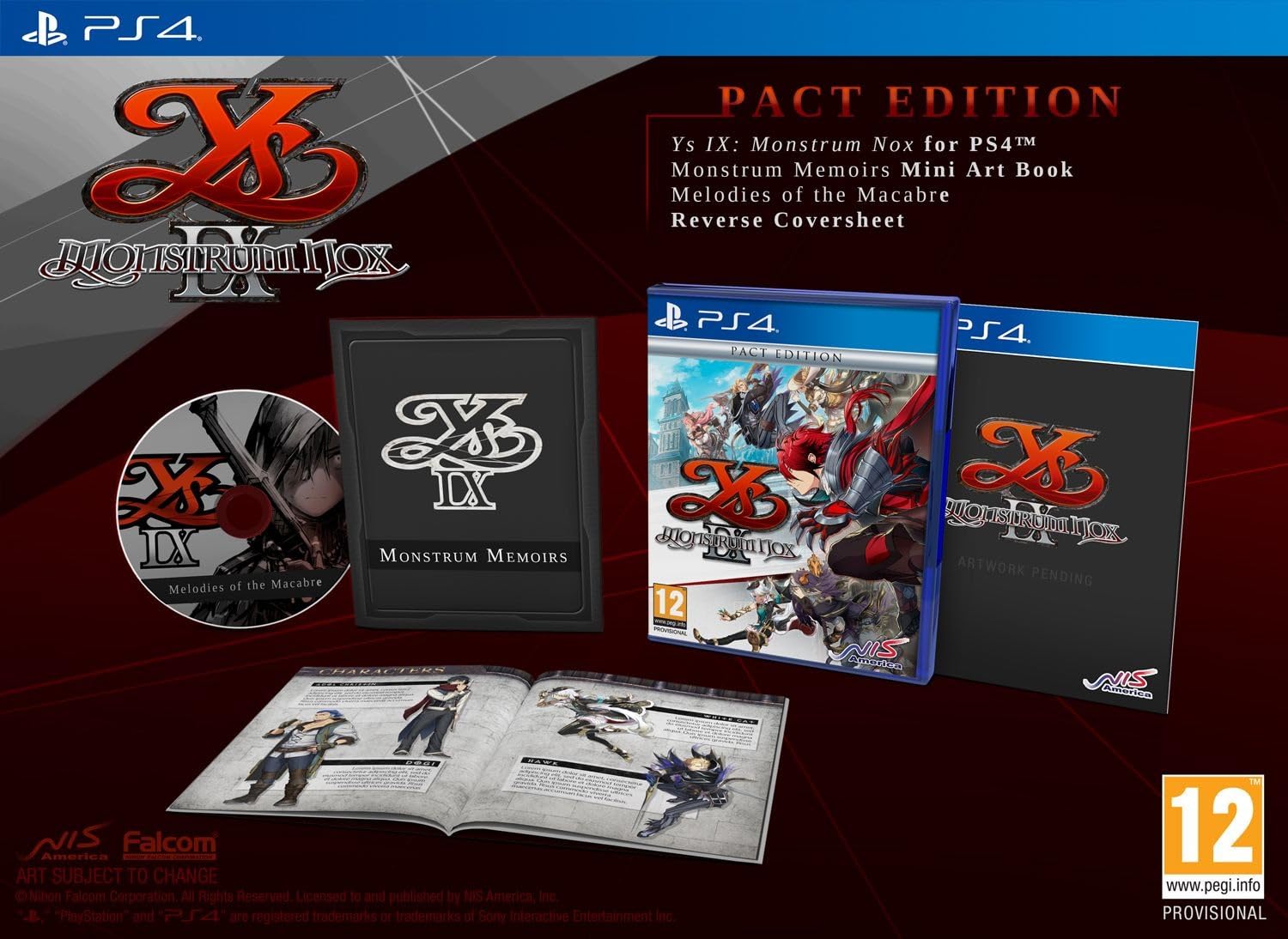 Ys IX: Monstrum Nox - Pact Edition for PS4 | Action RPG Adventure Game | Perfect for Fantasy Gaming Enthusiasts & Anime Fans