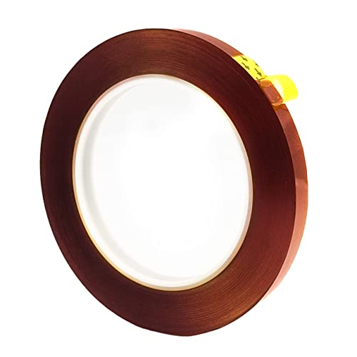 High Temperature Heat Tape 10mm x 100m (328ft) - Sublimation, Heat Transfer, Vinyl Press, Soldering, 3D Printing & Cricut Projects - Kapton Tape for DIY Crafts, Mug Dyeing & Heat Press Applications