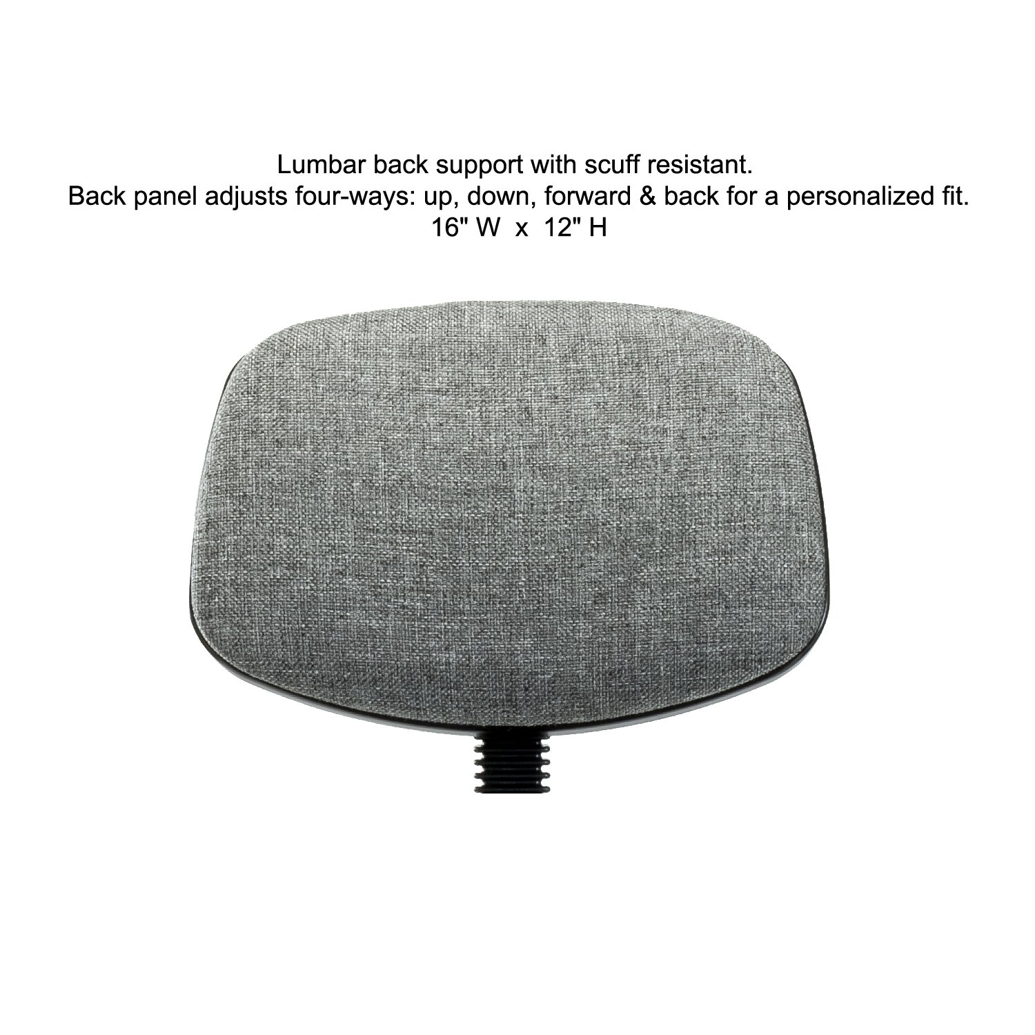 Perch Walter Adjustable Rolling Doctor Stool with Back Support - 300 lb Capacity for Carpet & Linoleum Floors | Off-White Vinyl | Perfect for Medical Offices, Home Desks & Beauty Salons