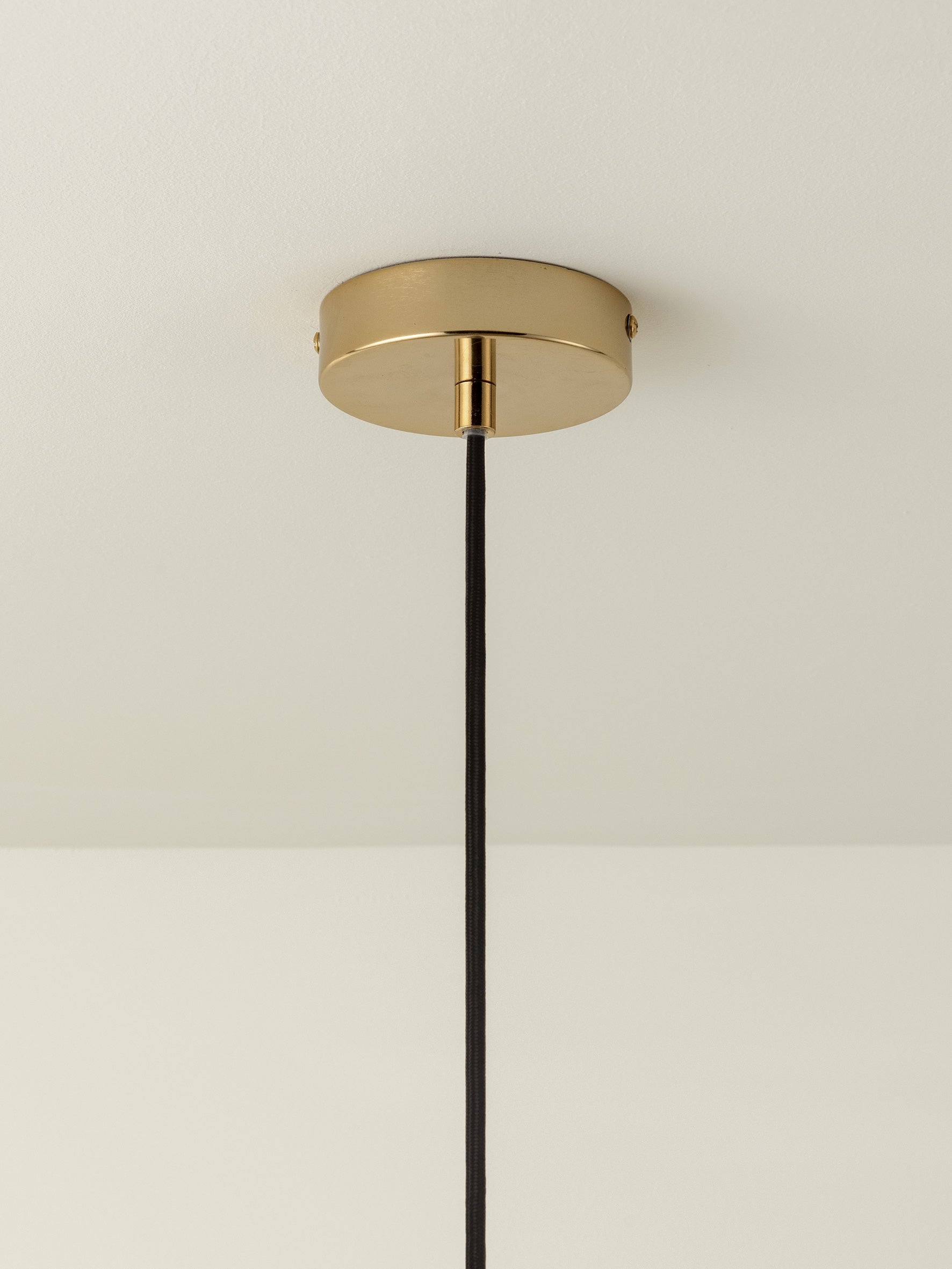 1-Light Brass Drop Cap Lampholder Kit - Vintage Ceiling Light Fixture for Dining Room, Bedroom, or Hallway