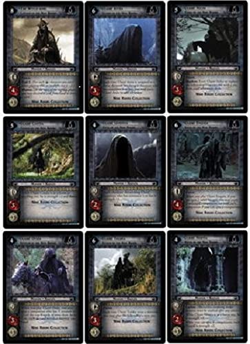 LOTR TCG Promo The Nine Riders Foil Card Collection - Complete Set of 9 Cards (OP108-OP116) for Trading Card Game Enthusiasts & Collectors