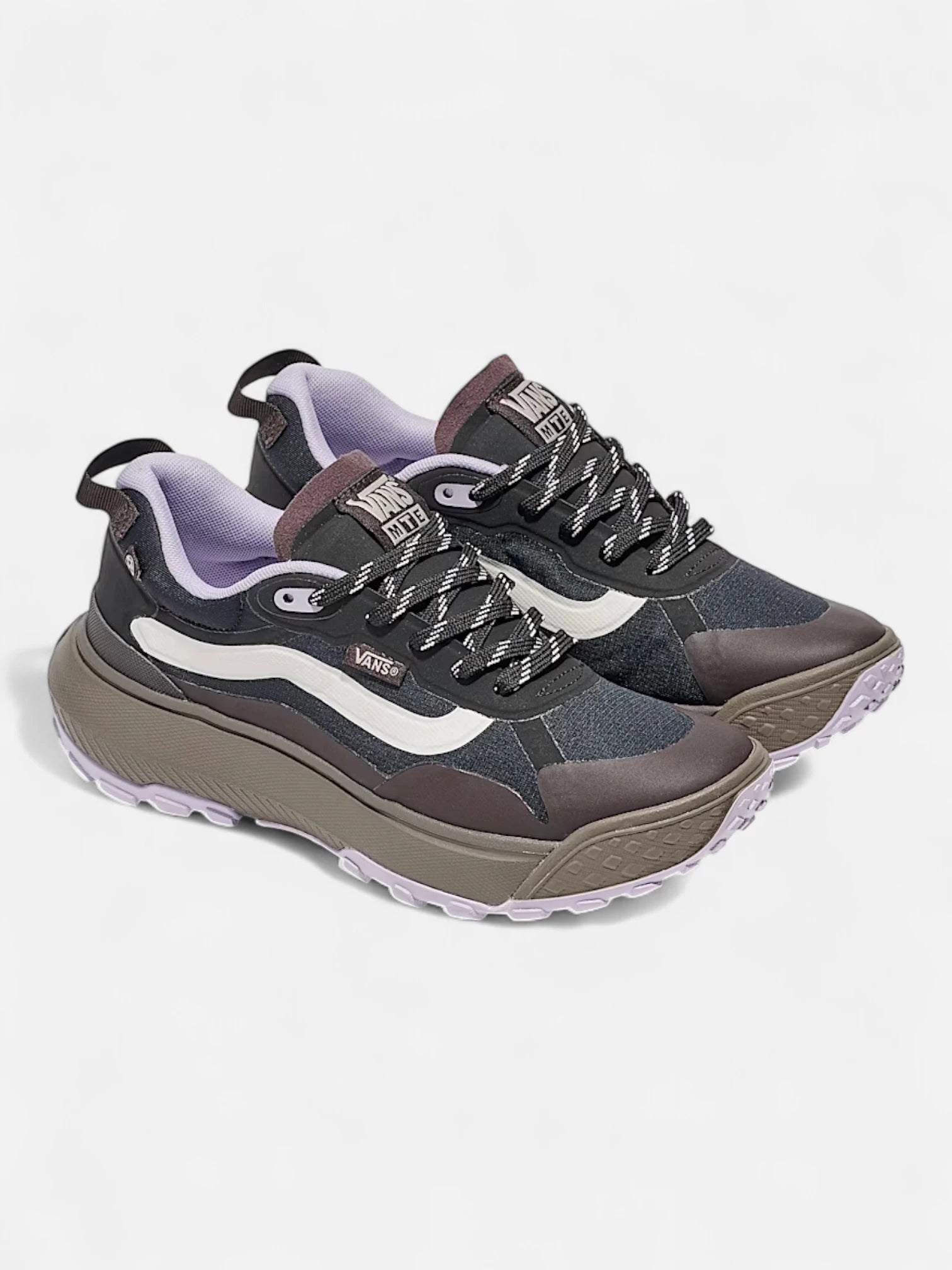 Vans MTE Crosspath Sneakers - Black & Purple Waterproof Hiking Shoes for Men & Women | Outdoor Adventure, Trail Running & Casual Wear