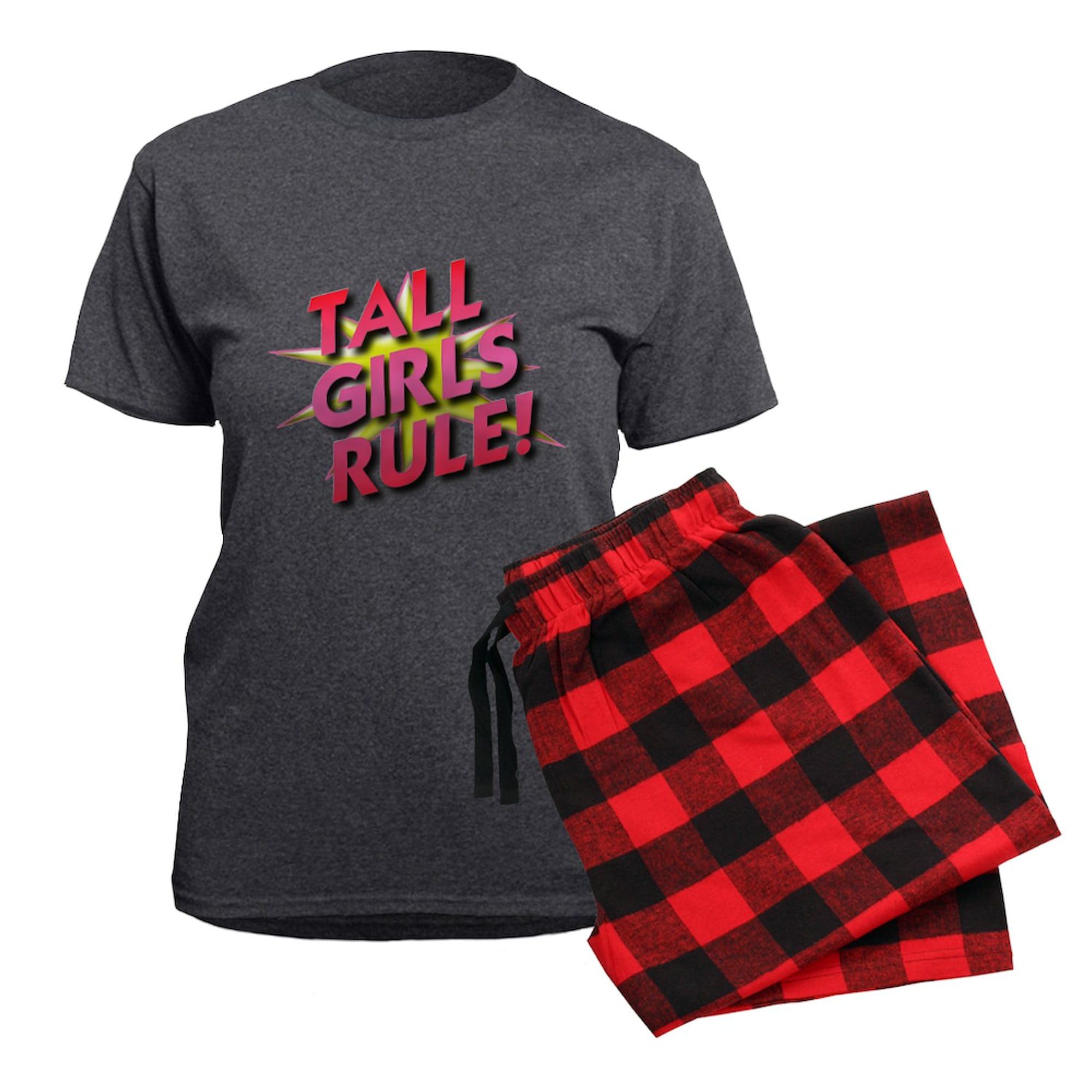 Tall Girls Rule! Women's Charcoal Pajama Set - Comfy & Stylish Sleepwear for Tall Women - Perfect for Lounging, Sleepovers & Relaxing at Home
