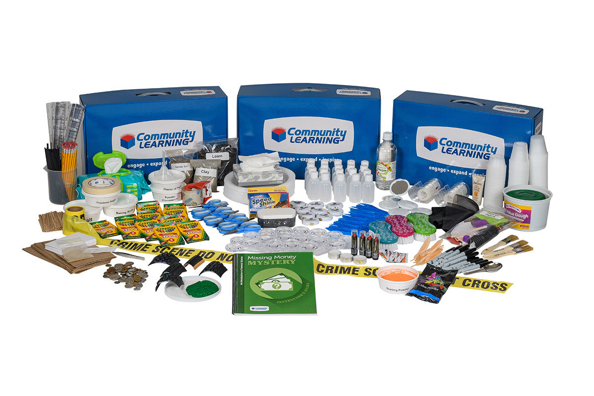 Forensic Science Camp Kit for Kids - Missing Money Mystery Experiment Set | Grades 2-3 | STEM Learning Activities for Classroom & Homeschool Science Projects
