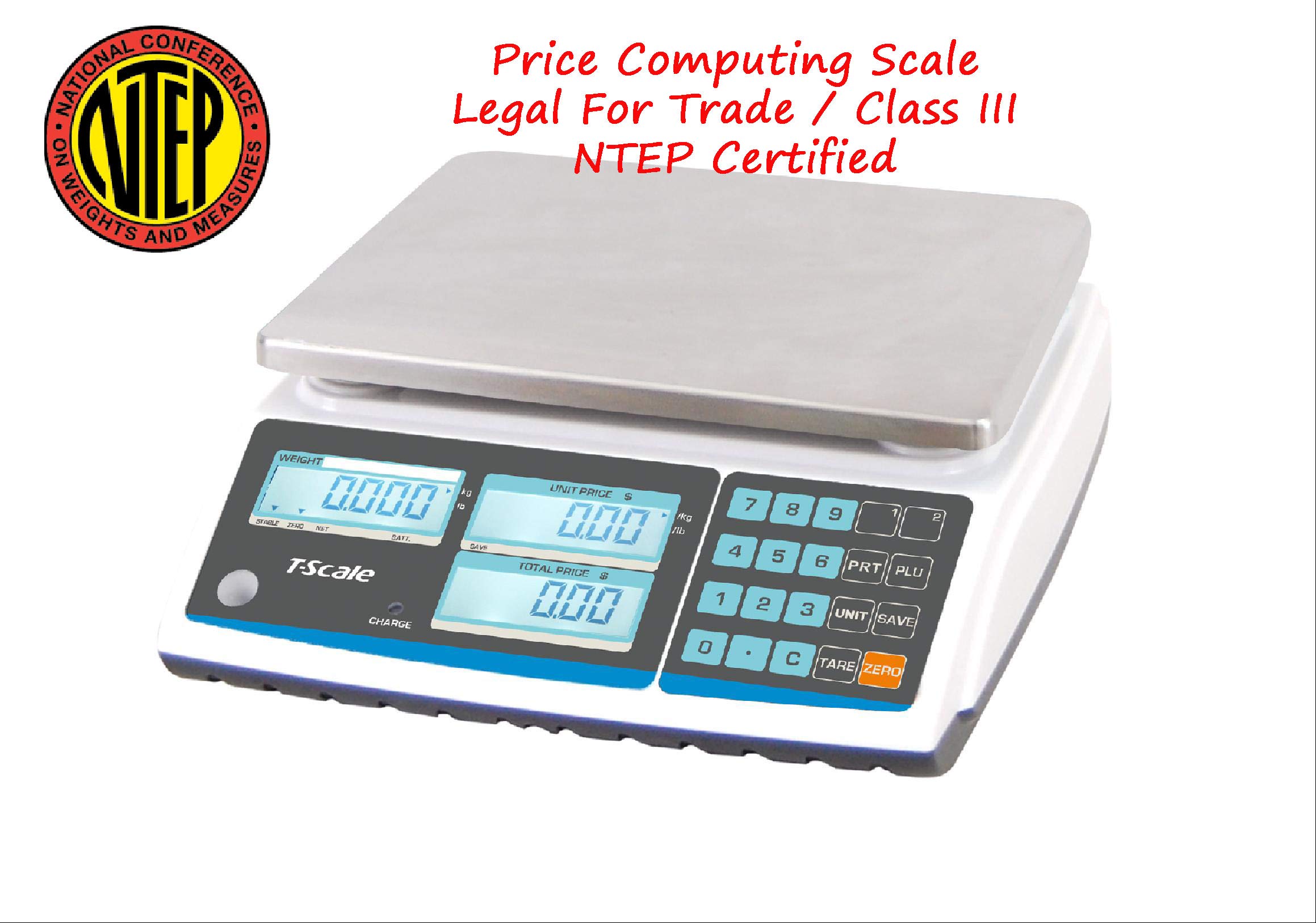 Legal for Trade Price Computing Scale - Class III Certified, 30lb Capacity for Precise Weighing | Ideal for Retail, Shipping & Postal Services