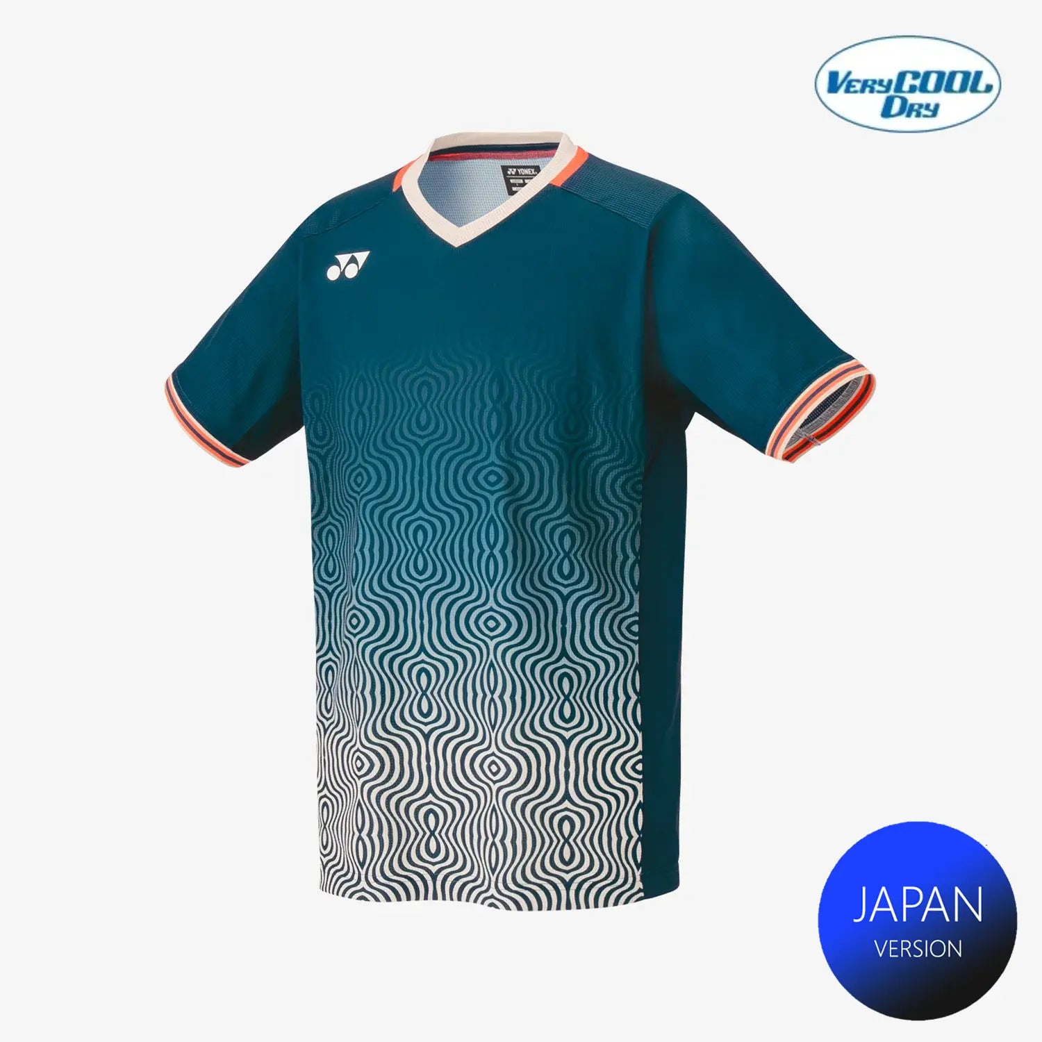 Yonex Men's Crew Neck Tournament Tennis Shirt 10567NSK (Night Sky) - Breathable Performance Top for Competitive Matches & Training