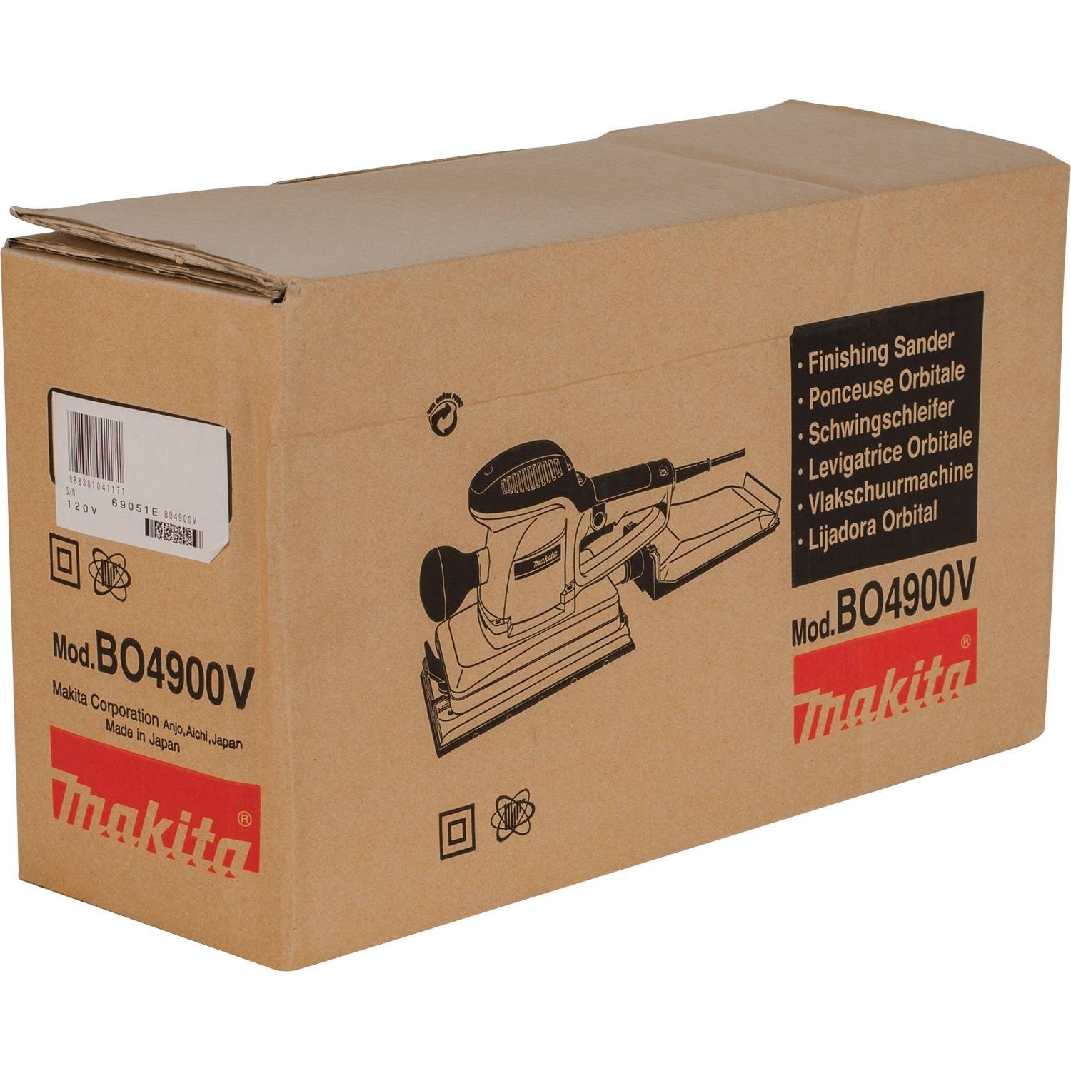 Makita BO4900V 1/2 Sheet Finishing Sander - Professional Woodworking Tool for Smoothing & Sanding - Perfect for Furniture, Cabinets & DIY Projects