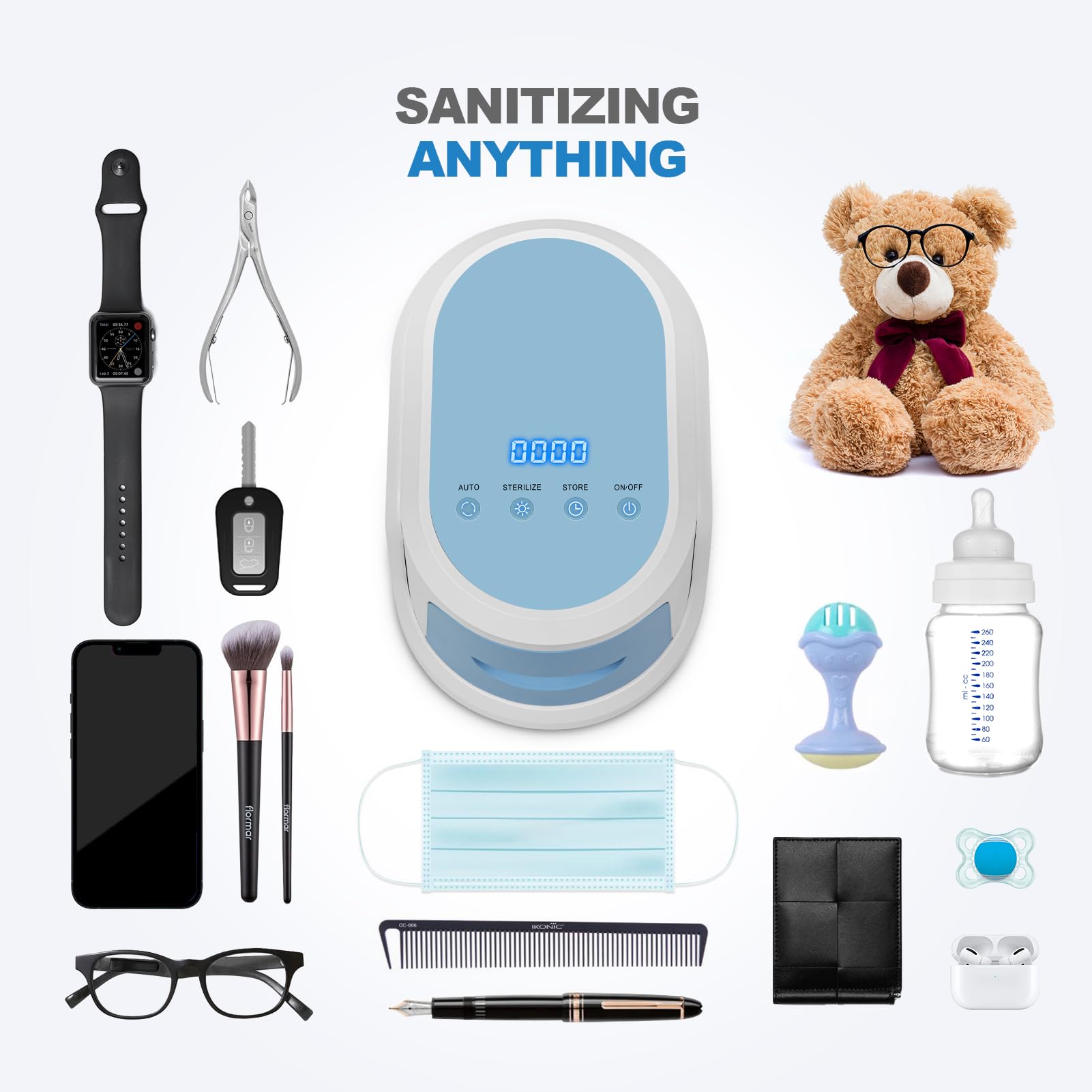 2025 Newest UV Sanitizer Box - Portable Disinfection Machine for Home, Travel & Baby Care | Sanitizes Masks, Phones, Bottles & More | Compact UV Sterilizer for Daily Hygiene & Germ Protection