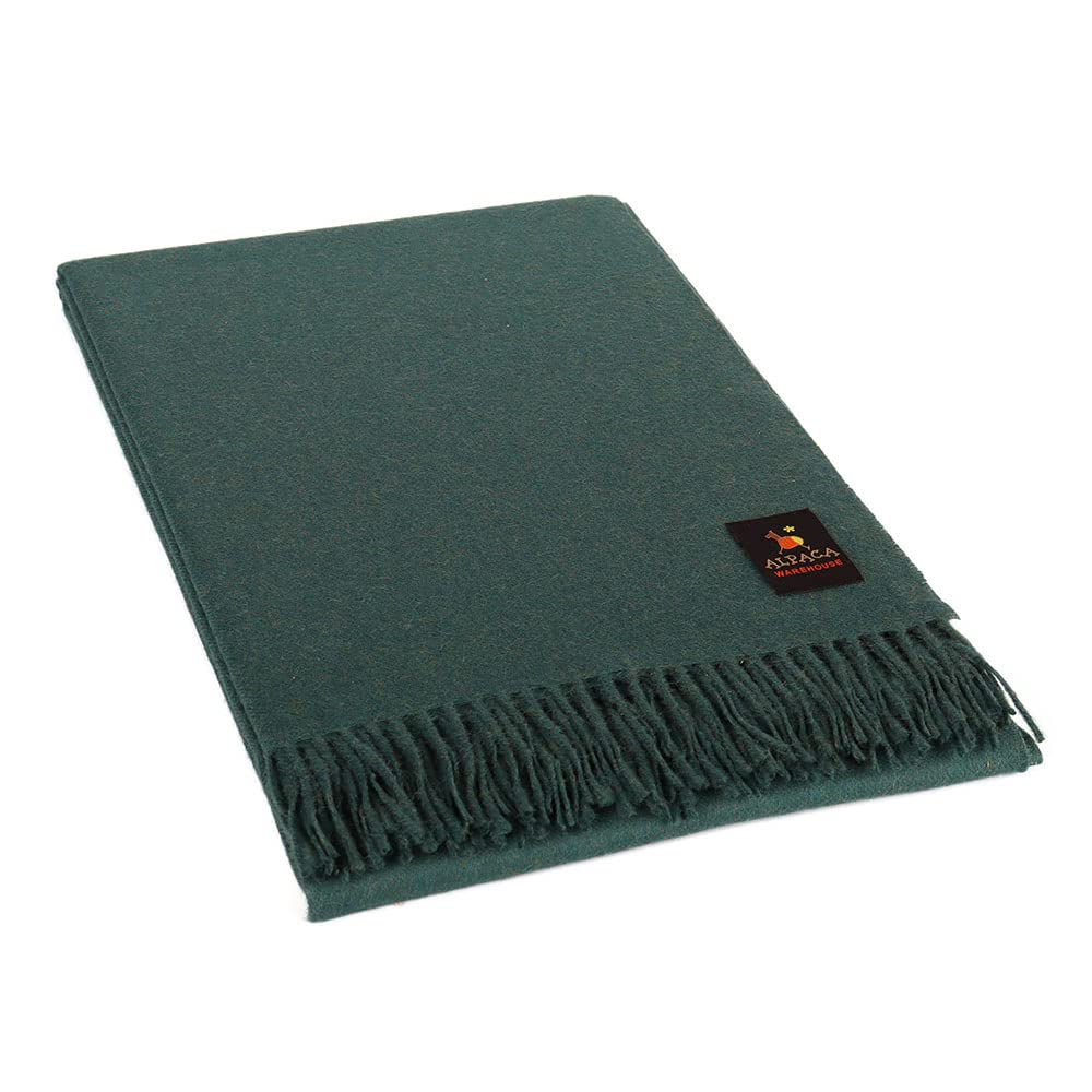 Premium 100% Baby Alpaca Wool Blanket - Ultra Soft & Warm Throw for Bed, Couch & Sofa - 72