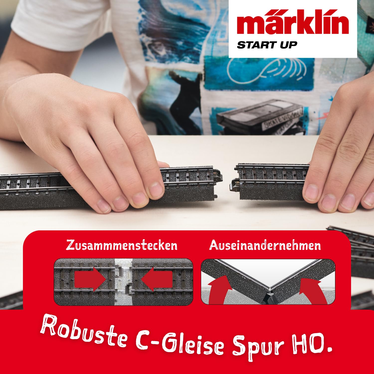 Marklin C Track C3 Extension Rail Track Set for HO Scale Model Trains - Perfect for Model Railroad Layouts and Train Displays