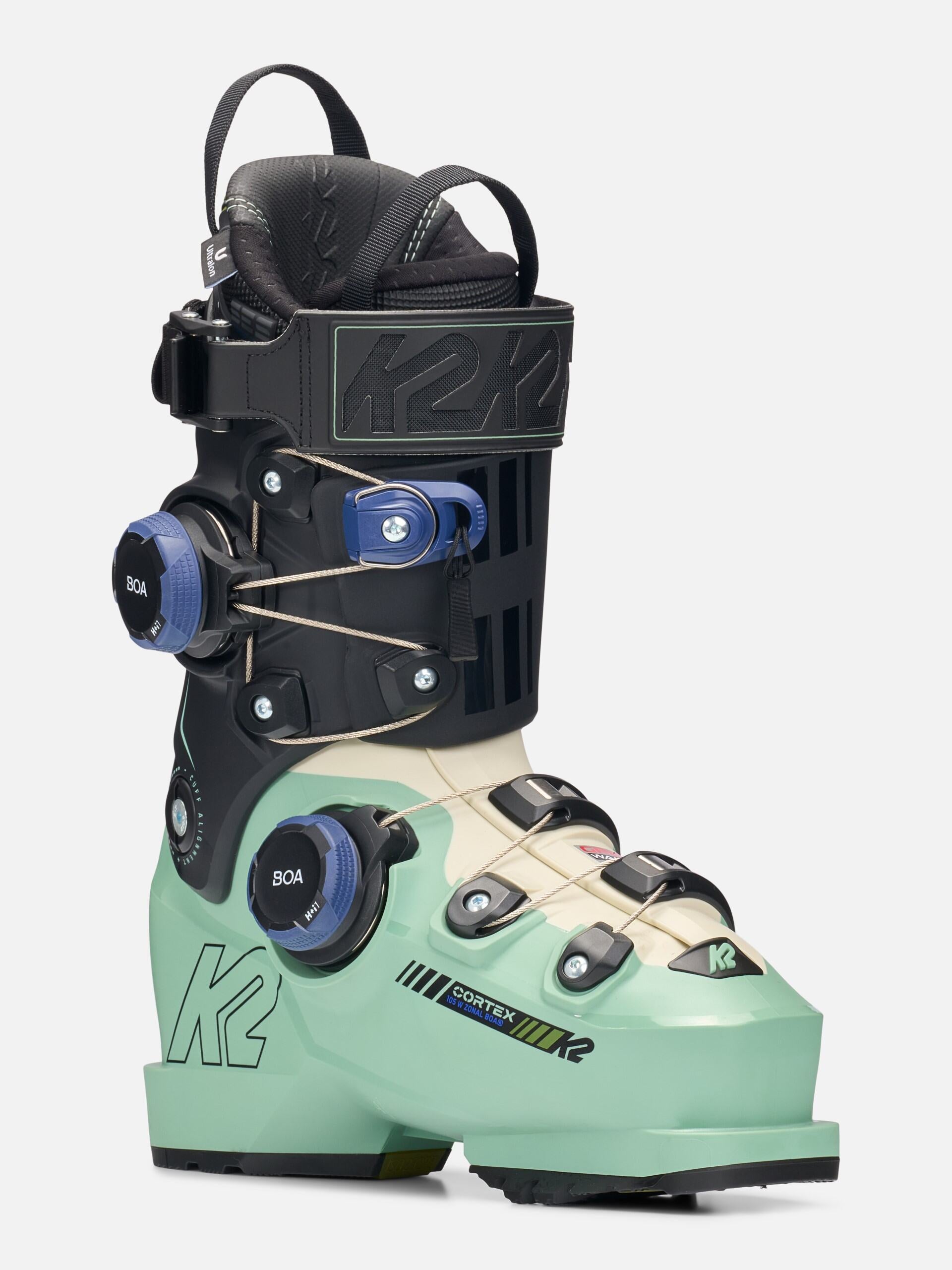 K2 Women's Cortex 105 Zonal Boa Ski Boots 2026 - Lightweight Performance Ski Boots for Women with BOA Fit System - Perfect for All-Mountain Skiing and Freeride Adventures