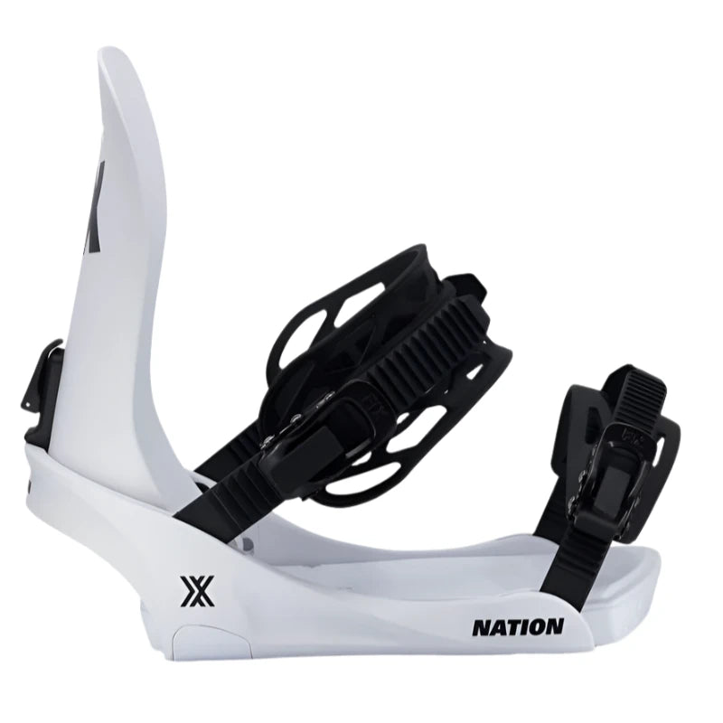 Fix Nation 2025 Snowboard Bindings - High-Performance Adjustable Snowboard Bindings for All-Mountain & Freestyle Riding | Perfect for Men & Women Snowboarders