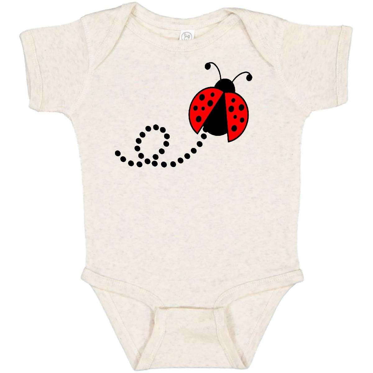 Inktastic Adorable Red Ladybug Baby Bodysuit - Soft Cotton Onesie for Newborns & Infants - Perfect for Family Photos, Baby Showers & Everyday Wear