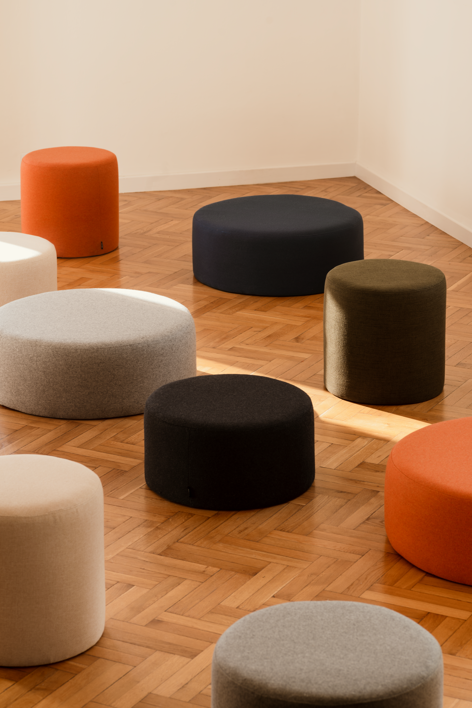 Handmade Boho Floor Pouf Ottoman - Extra Tall & Sturdy for Living Room, Bedroom, or Nursery - Perfect for Seating, Footrest, or Decorative Accent