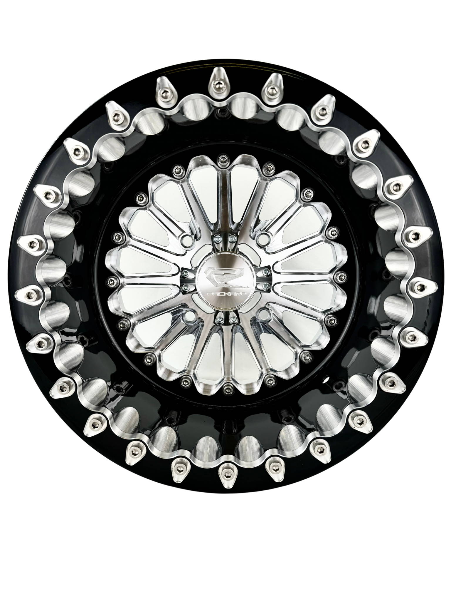 Element FF Forged Beadlock Wheels in Silver - High-Performance Off-Road Rims for Trucks & Jeeps | Ideal for Rock Crawling, Mudding & Trail Adventures