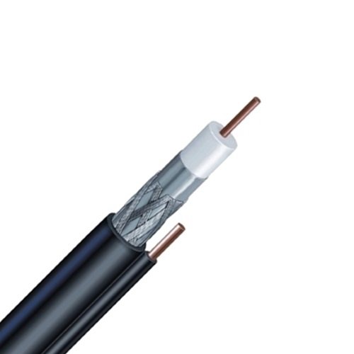1000ft BLACK AT&T DIRECTV Approved Dual Shield Solid Copper RG-6 Coaxial Cable - 18AWG, 75 Ohm, 3GHz - UL ETL CM Certified for TV, CATV, HDTV, Audio, Video & Internet - Indoor/Outdoor Bulk Coax Cable for Home Theater, Satellite Dish & CCTV Installations