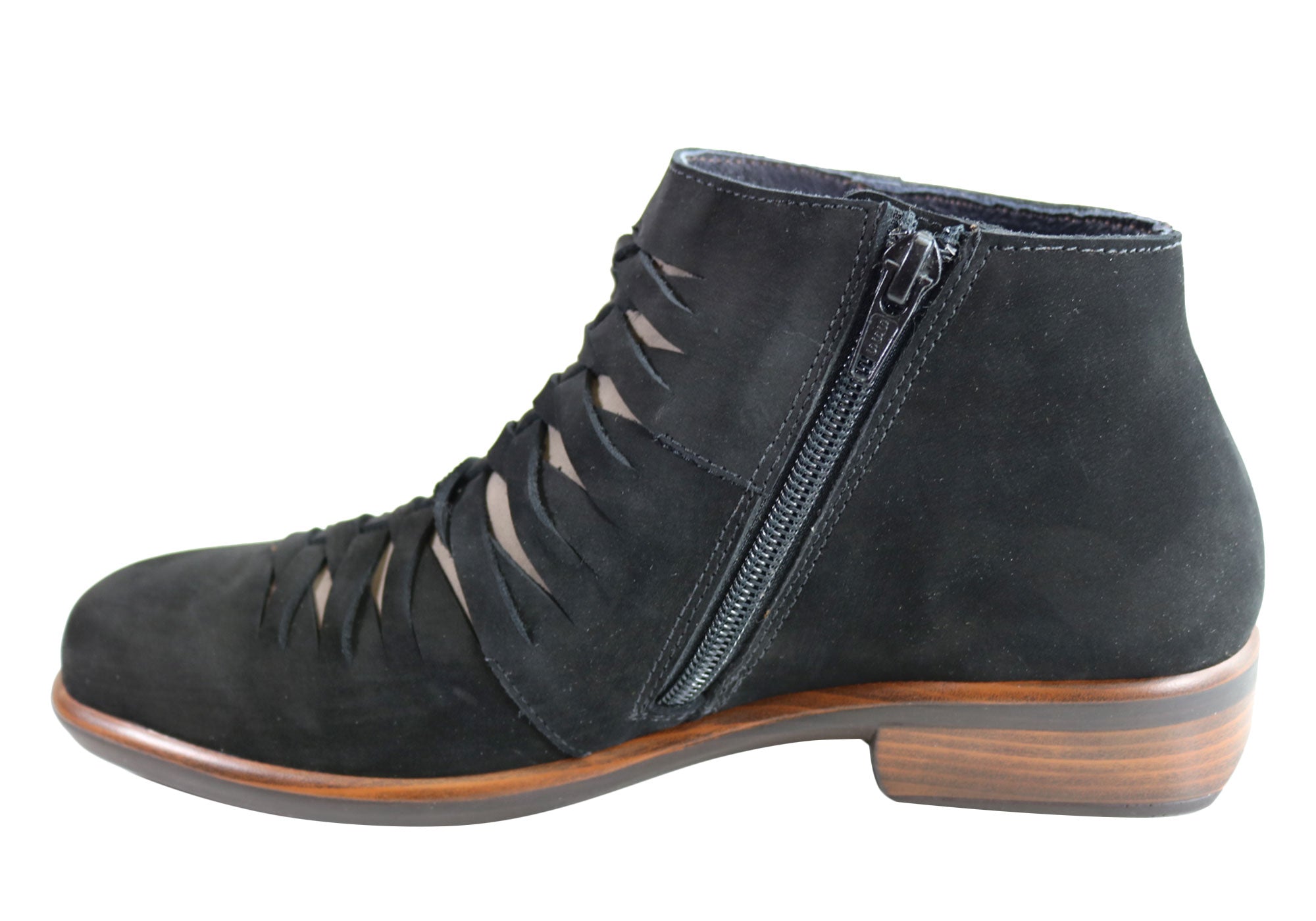 Naot Leveche Women's Nubuck Leather Comfortable Supportive Ankle Boots - Stylish & Cushioned Walking Shoes for Work, Travel & Everyday Wear