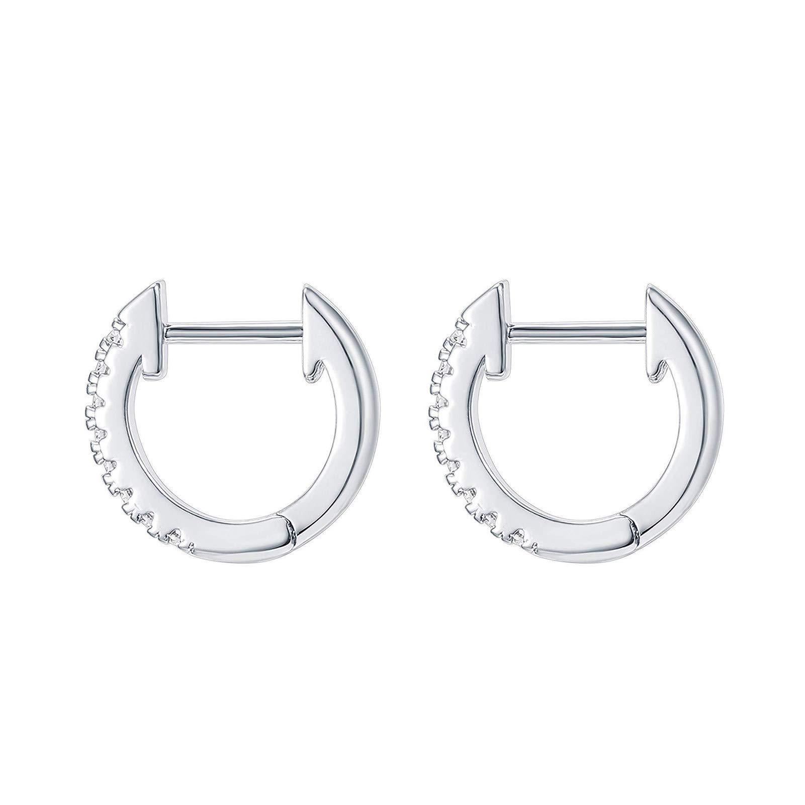 Crystal Pearl Stud Earrings Set for Women - Simple Rhinestone Round Hoop Earrings, Stainless Steel Anti-Allergic Jewelry for Girls & Men | Perfect for Parties, Weddings & Daily Wear