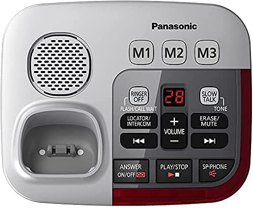 Panasonic KX-TGM450S Cordless Phone with (1) KX-TGMA45S Handset - 50dB Volume Booster, Slow Talk Control, Noise Reduction, Caller ID - Ideal for Seniors & Hearing Impaired - Perfect for Home & Office Use