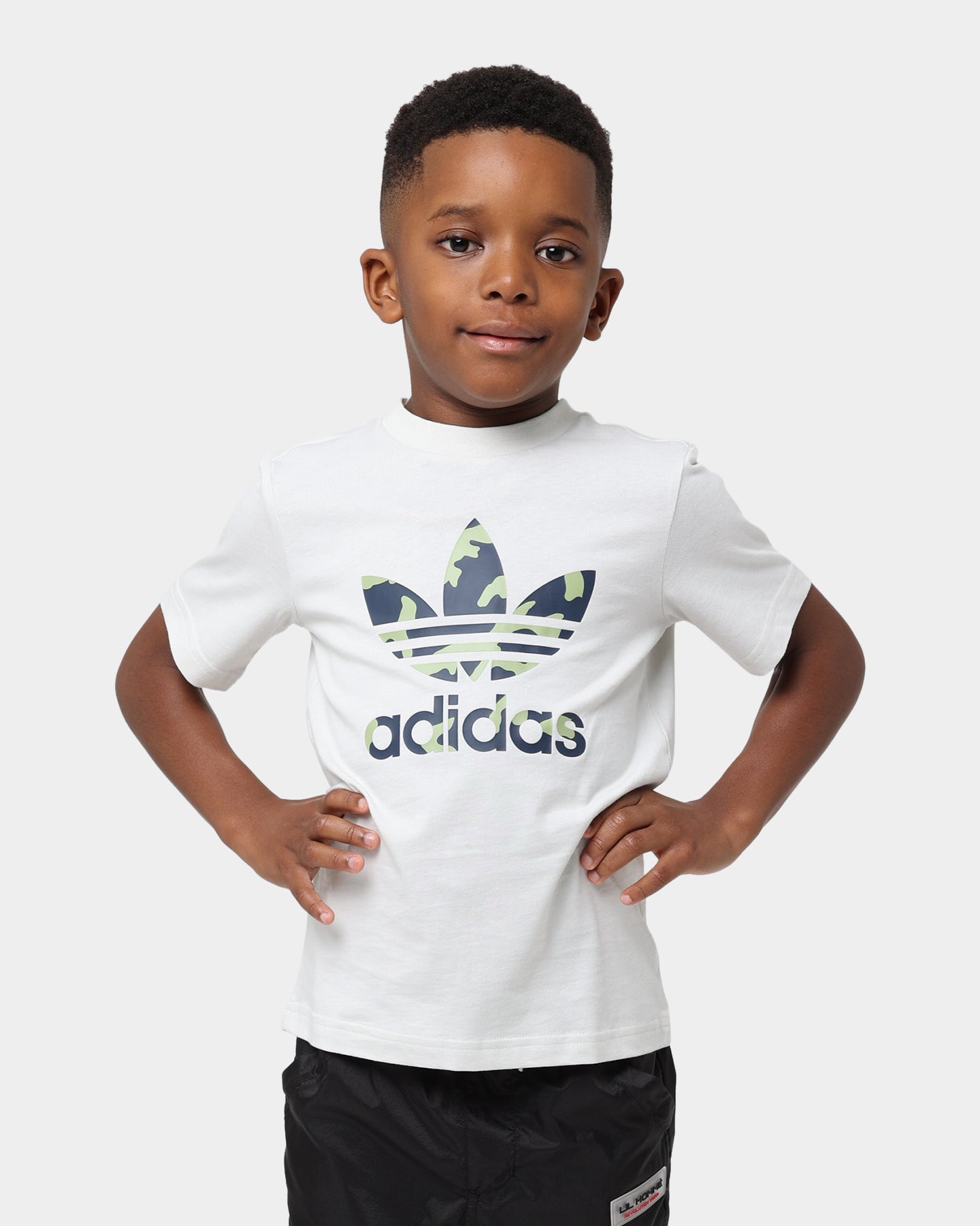 Adidas Kids' Camo Graphic T-Shirt for Boys & Girls - Orbit Grey Cotton Tee - Cool Camouflage Print Shirt for School, Play & Everyday Wear