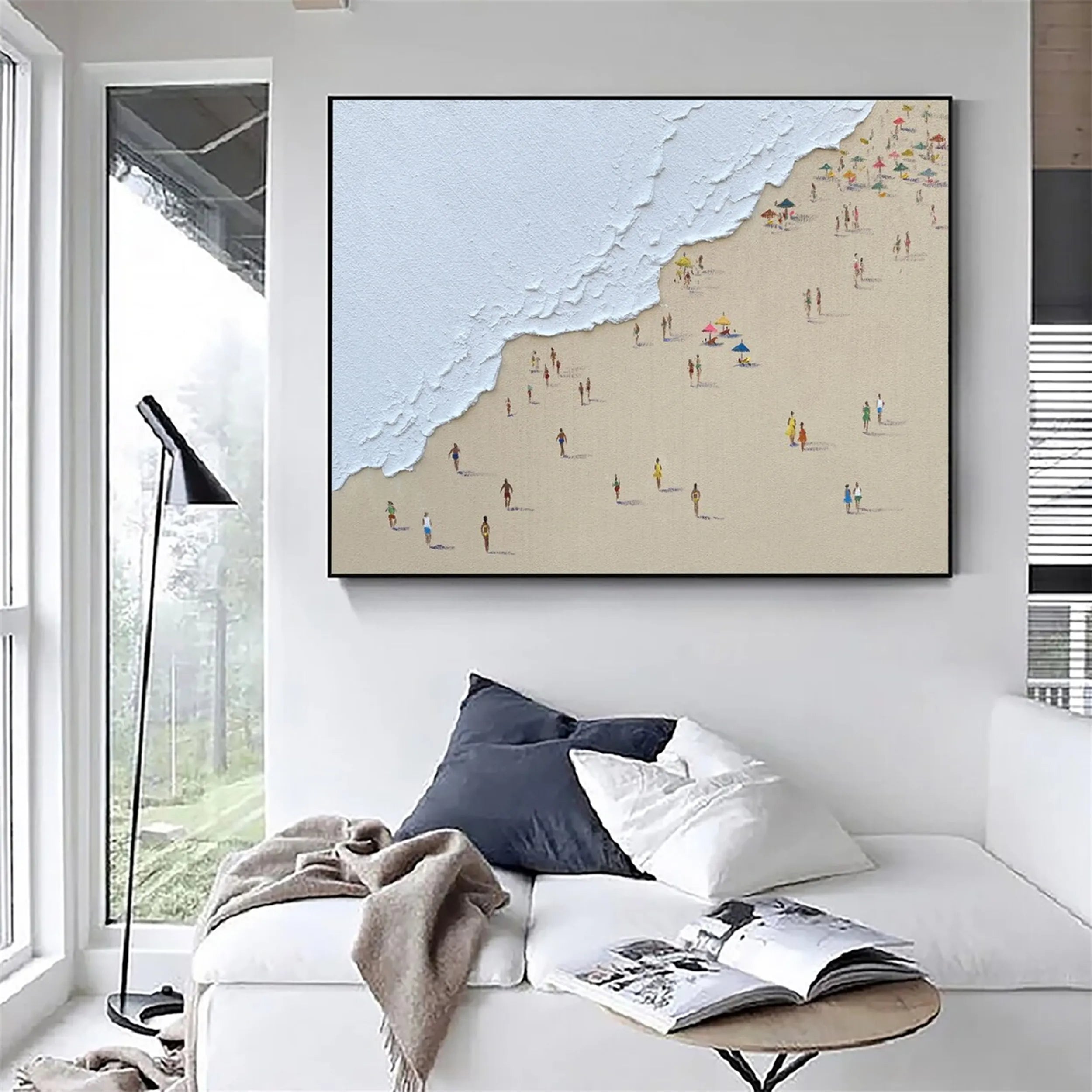 Ocean and Sky Painting #OS128 - Stunning Wall Art for Home & Office Decor - Perfect for Living Room, Bedroom, or Office Space
