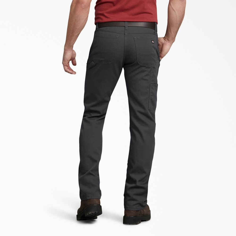 Dickies Men's Regular Fit Duck Carpenter Work Pants DP802 - Durable Grey Workwear for Construction & DIY Projects