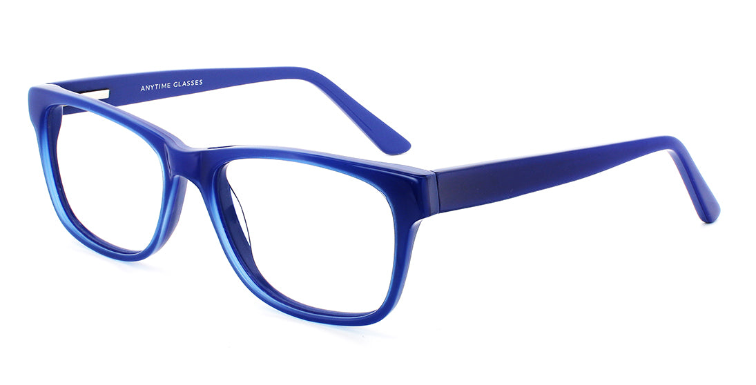 Stylish Blue Rectangle Prescription Glasses A15457 - Trendy Eyewear for Men & Women - Perfect for Reading, Work, and Daily Fashion