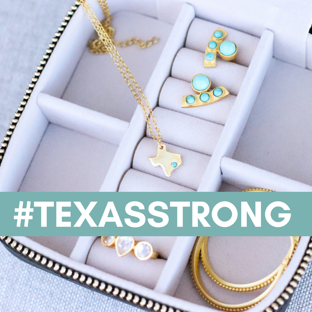 Texas Strong Necklace - Patriotic State Pride Jewelry for Women & Men - Perfect for Everyday Wear, Gifts & Special Occasions