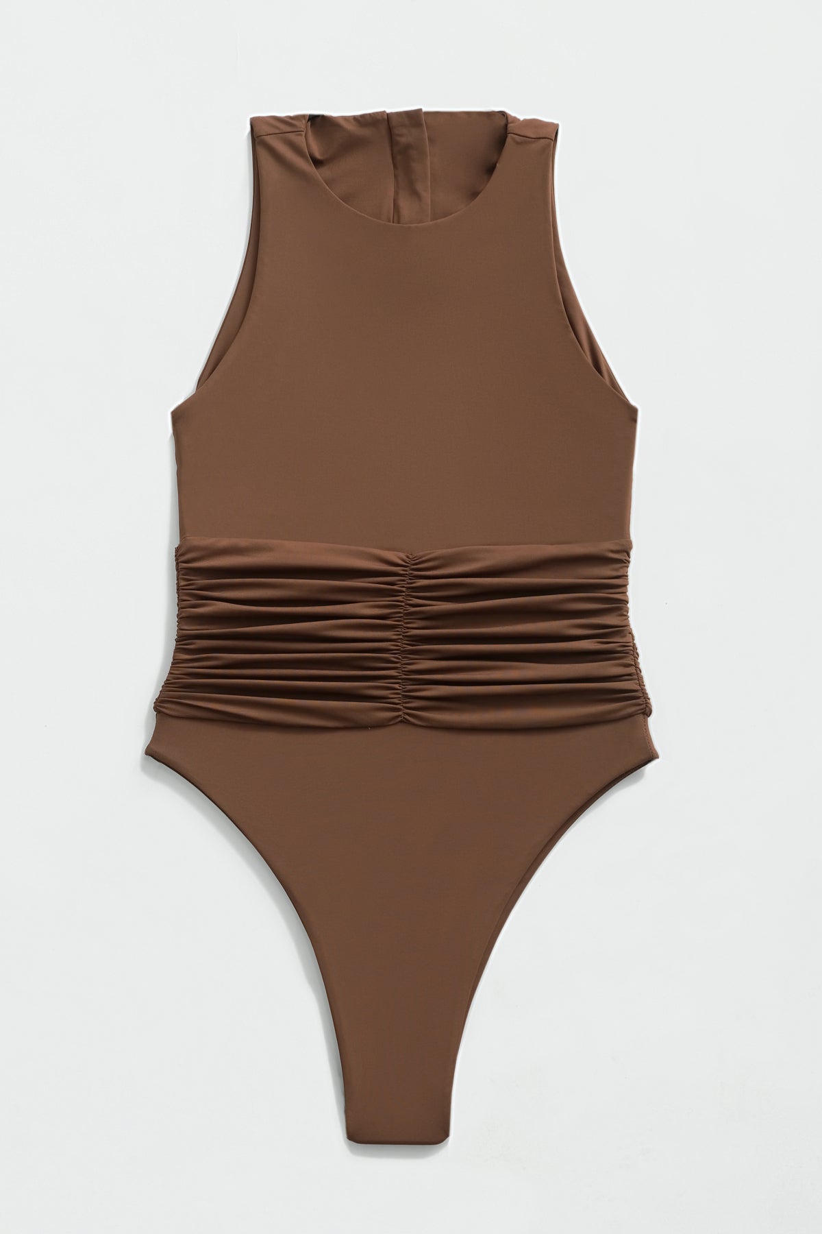 Jace One Piece Moderate Coverage Chocolate - Seamless Comfort for Everyday Wear, Perfect for Workouts, Yoga, and Casual Outfits