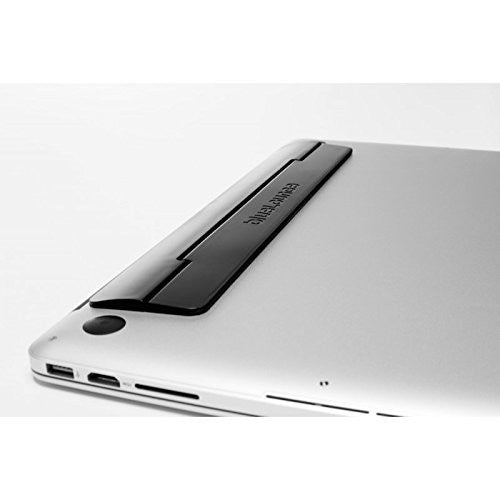 Bluelounge Kickflip Black - Premium Laptop Stand for MacBook & Notebooks | Ergonomic Adjustable Design for Home, Office & Travel Use