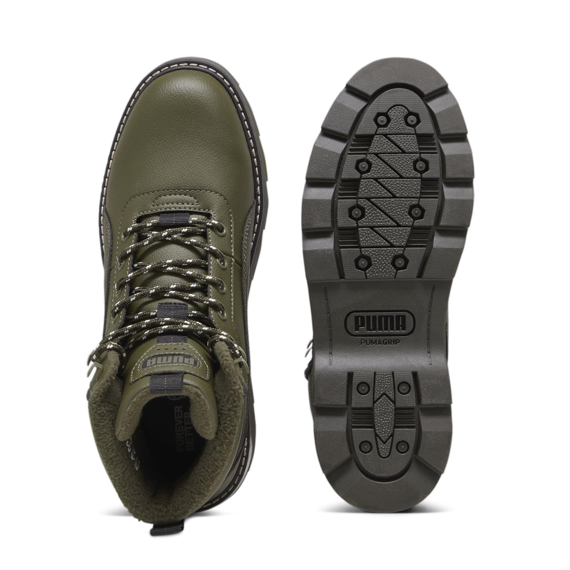 PUMA Men's Desierto V3 Boots - Waterproof Hiking Boots for Men, Lightweight & Durable Outdoor Shoes, Strong Gray Size 7.5 - Perfect for Trail Running, Camping and Mountain Climbing