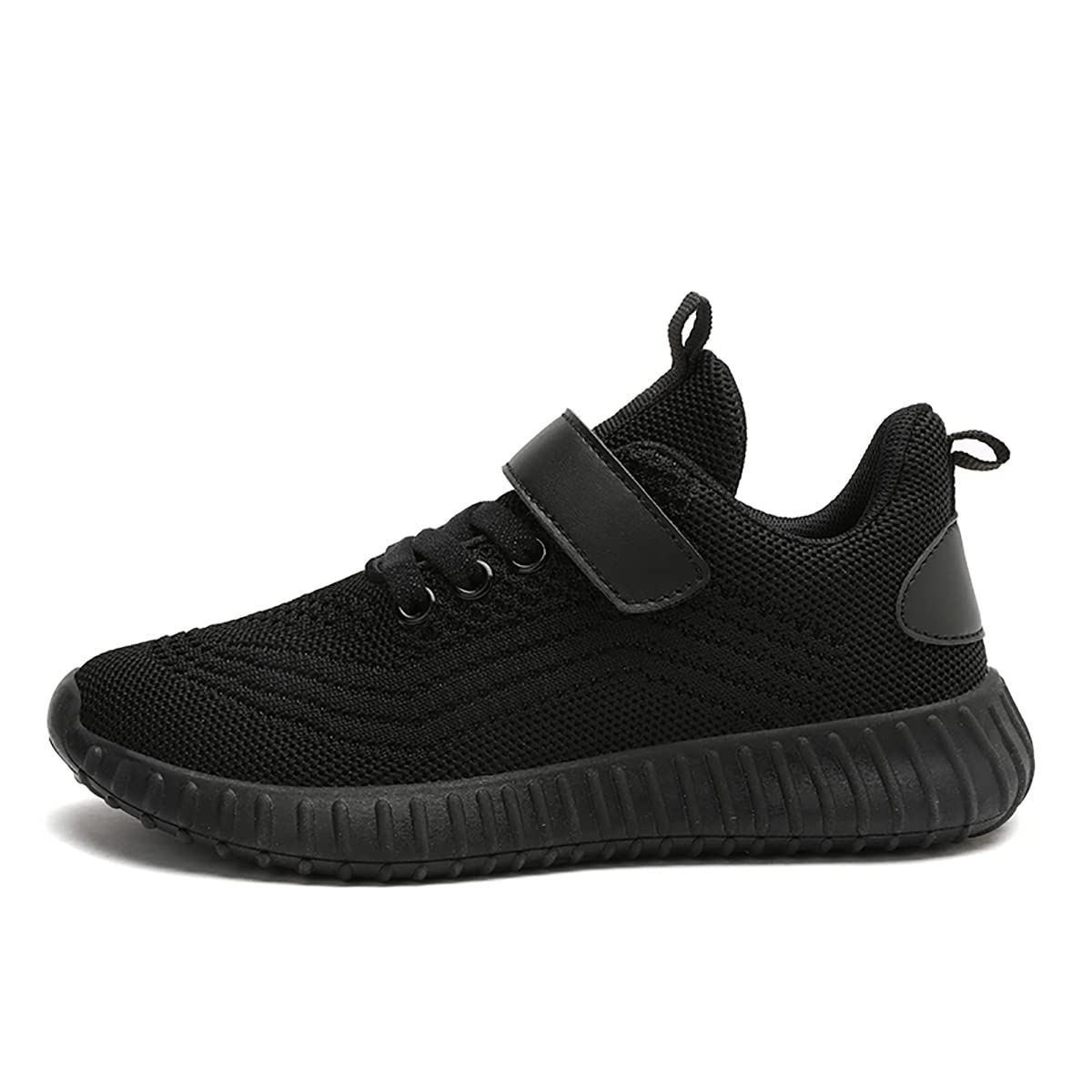 Jiaduowang Kids' Lightweight Breathable Running Tennis Shoes - Athletic Walking Sports Sneakers for Boys & Girls, Fashionable Design, Size 10 (A1 Black) - Perfect for School PE, Playground Activities & Daily Wear