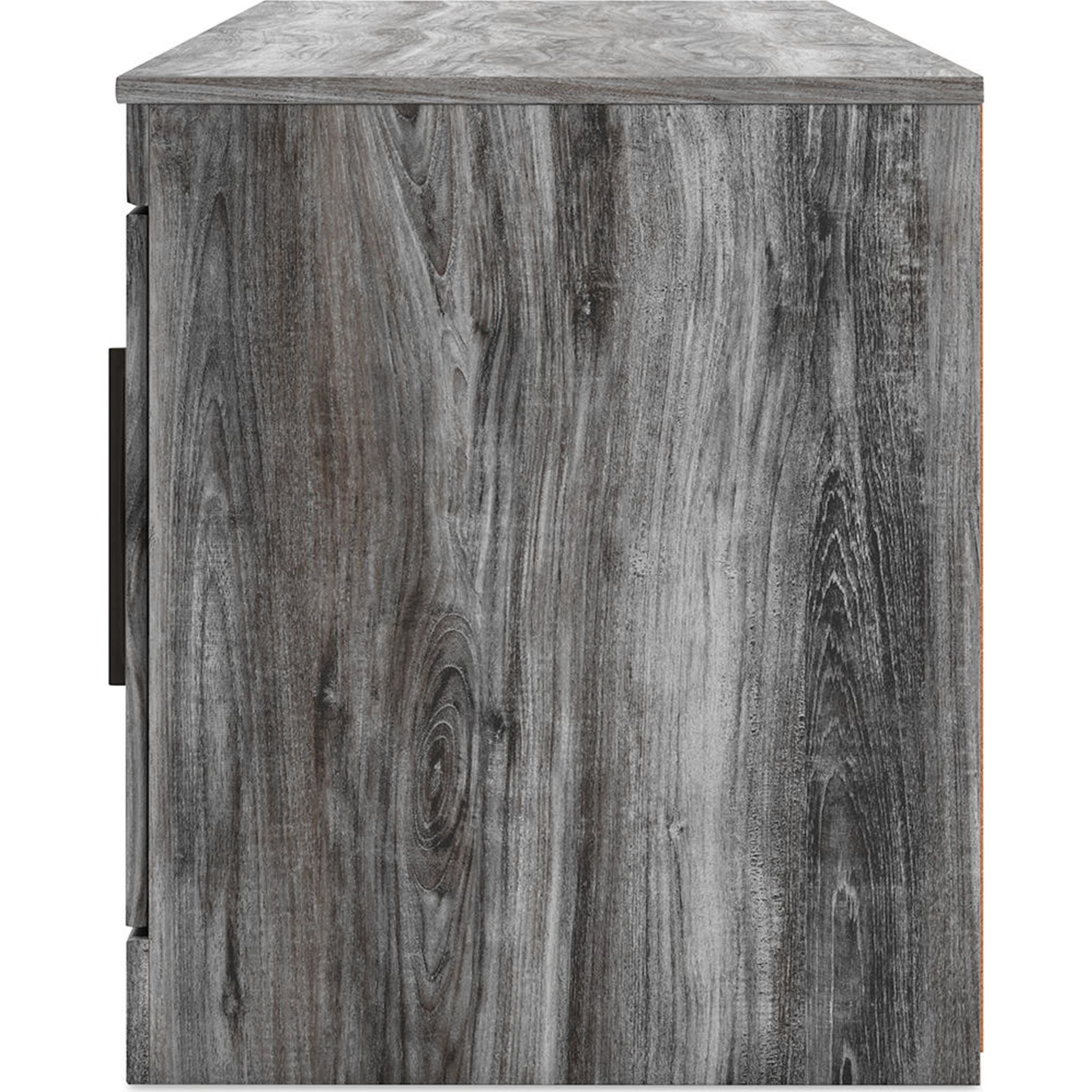 Baystorm TV Stand for Flat Screen TVs - Modern Gray TV Console with Storage Shelf - Perfect for Living Room, Bedroom & Home Theater Setup
